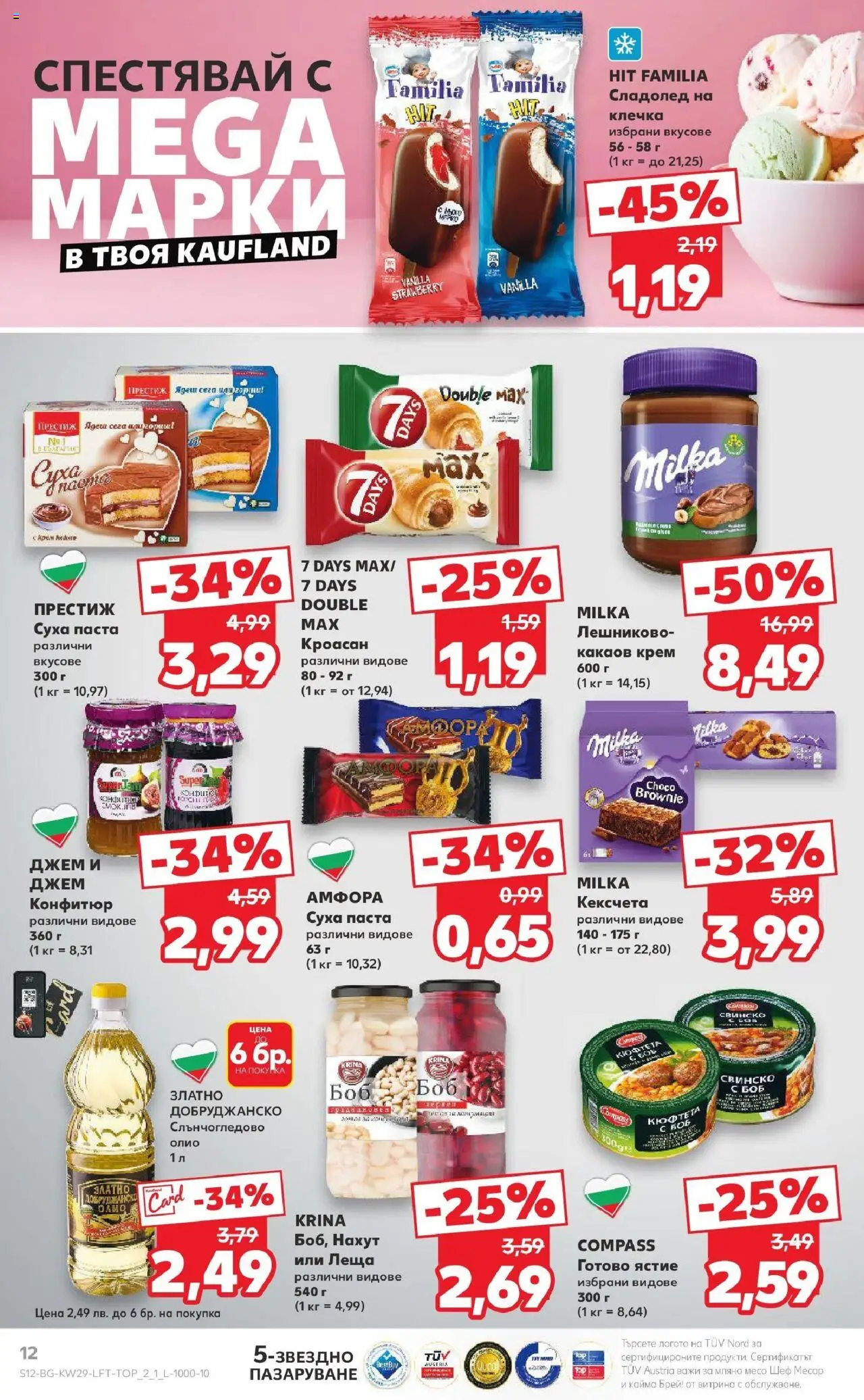  | Страница: 12 | Продукти: Крем, Свинско, Паста, Кроасан