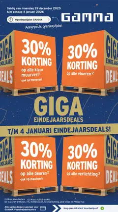 GAMMA - Folder - Voorbeeld van een folder van GAMMA, geldig van 29.12.2025