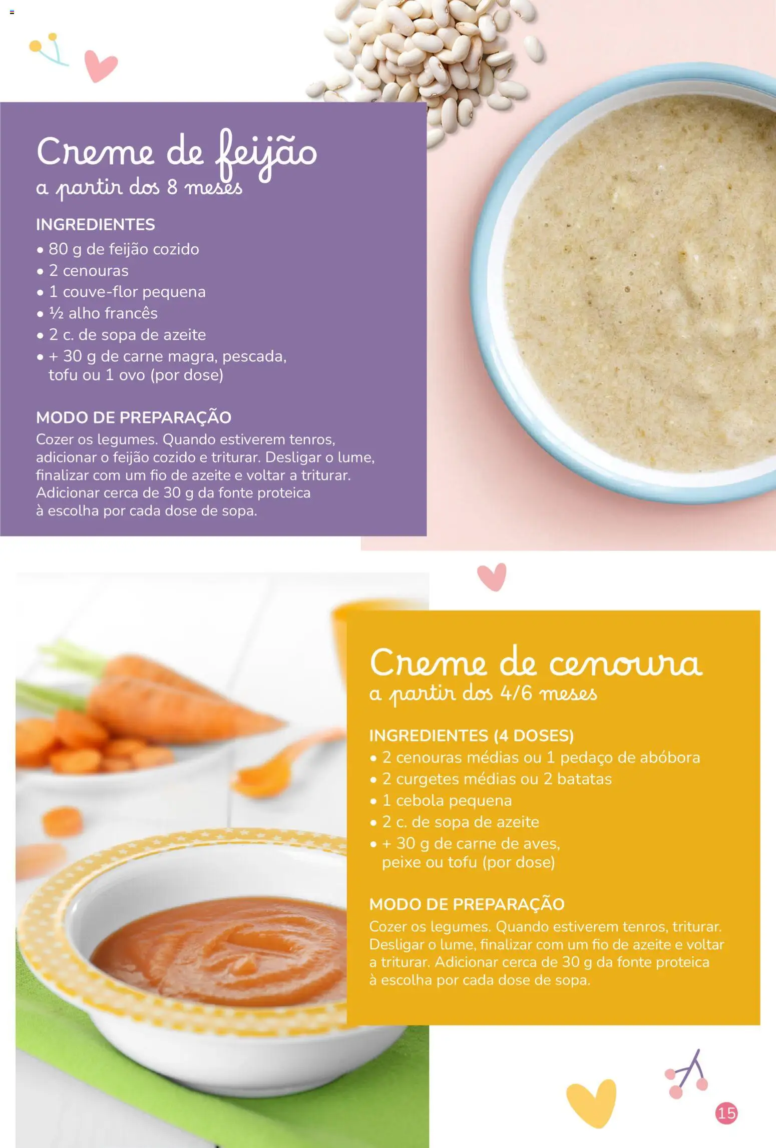 Intermarché - Ver Guia O Bê-á-bá do Bebé │ válido de 15.01.2026 | Página: 15 | Produtos: Azeite, Abóbora, Peixe, Creme