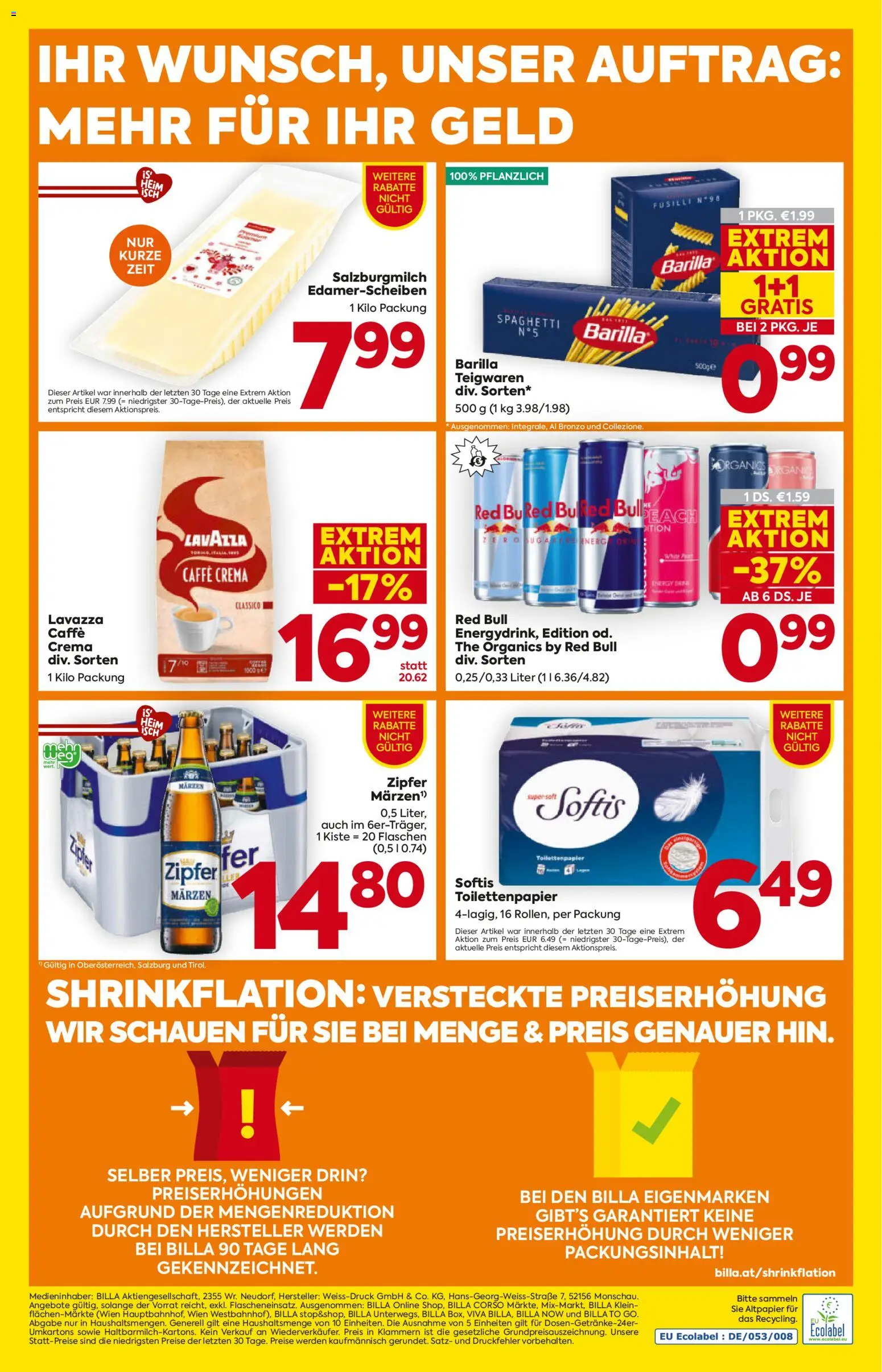 Billa Flugblatt - Salzburg gültig ab 22.01.2026 | Seite: 20