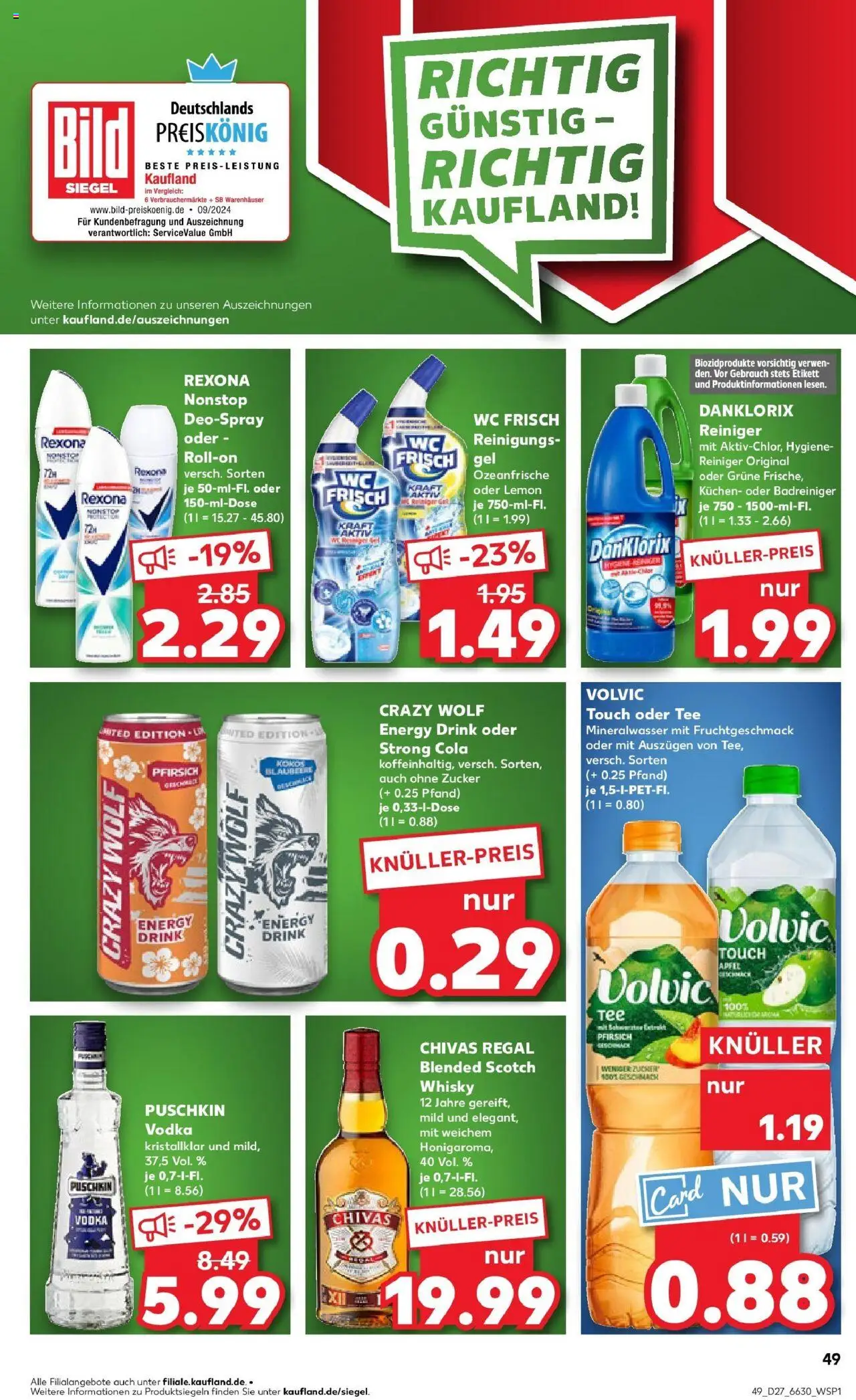 Kaufland prospekt Kreuztal	 - gültig ab dem 03.07.2025 | Seite: 49 | Produkte: Regal, Äpfel, Deospray, Volvic