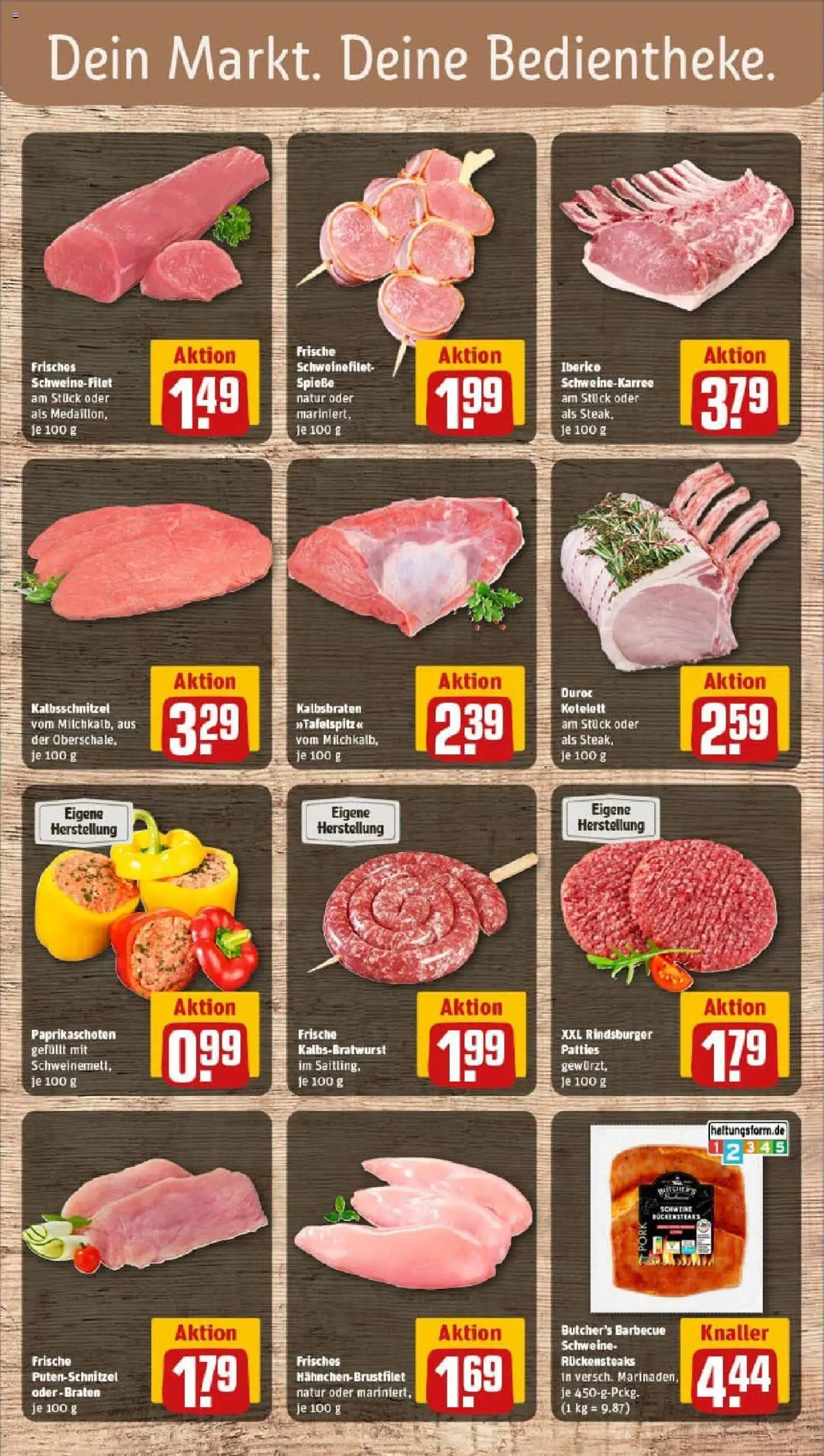 Rewe prospekt Aachen / Walheim	 - gültig ab dem 29.06.2025 | Seite: 10 | Produkte: Hahnchen, Burger, Schweinefilet, Steak