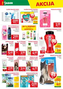 Jager katalog akcije – veljaven od 28.01.2026 | Stran: 14 | Izdelki: Hrana za mačke, Toaletni papir, Barva za lase, Barva