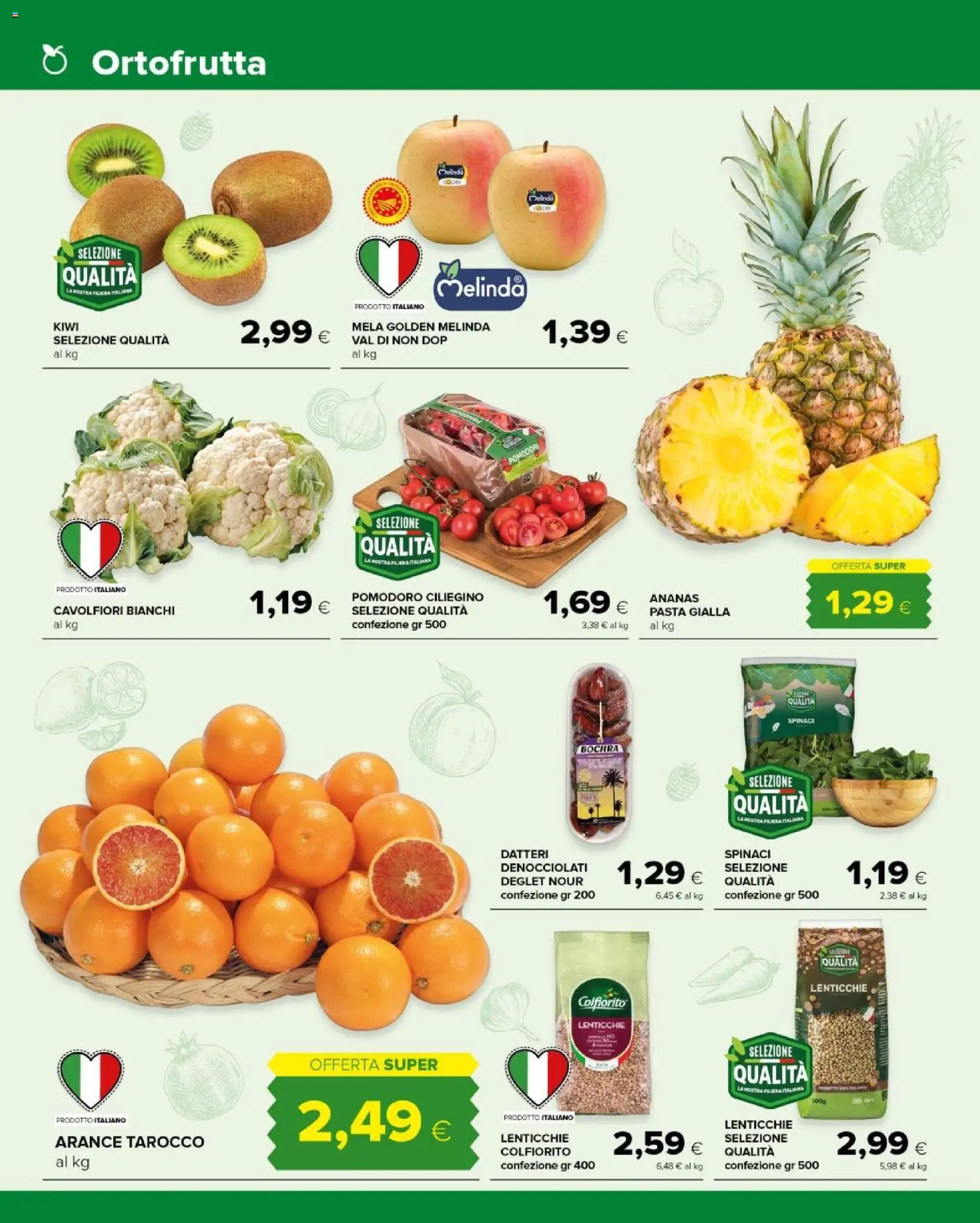 Volantino Tigre del 15.12.2025 | Pagina: 8 | Prodotti: Lenticchie, Pomodoro, Ananas, Spinaci