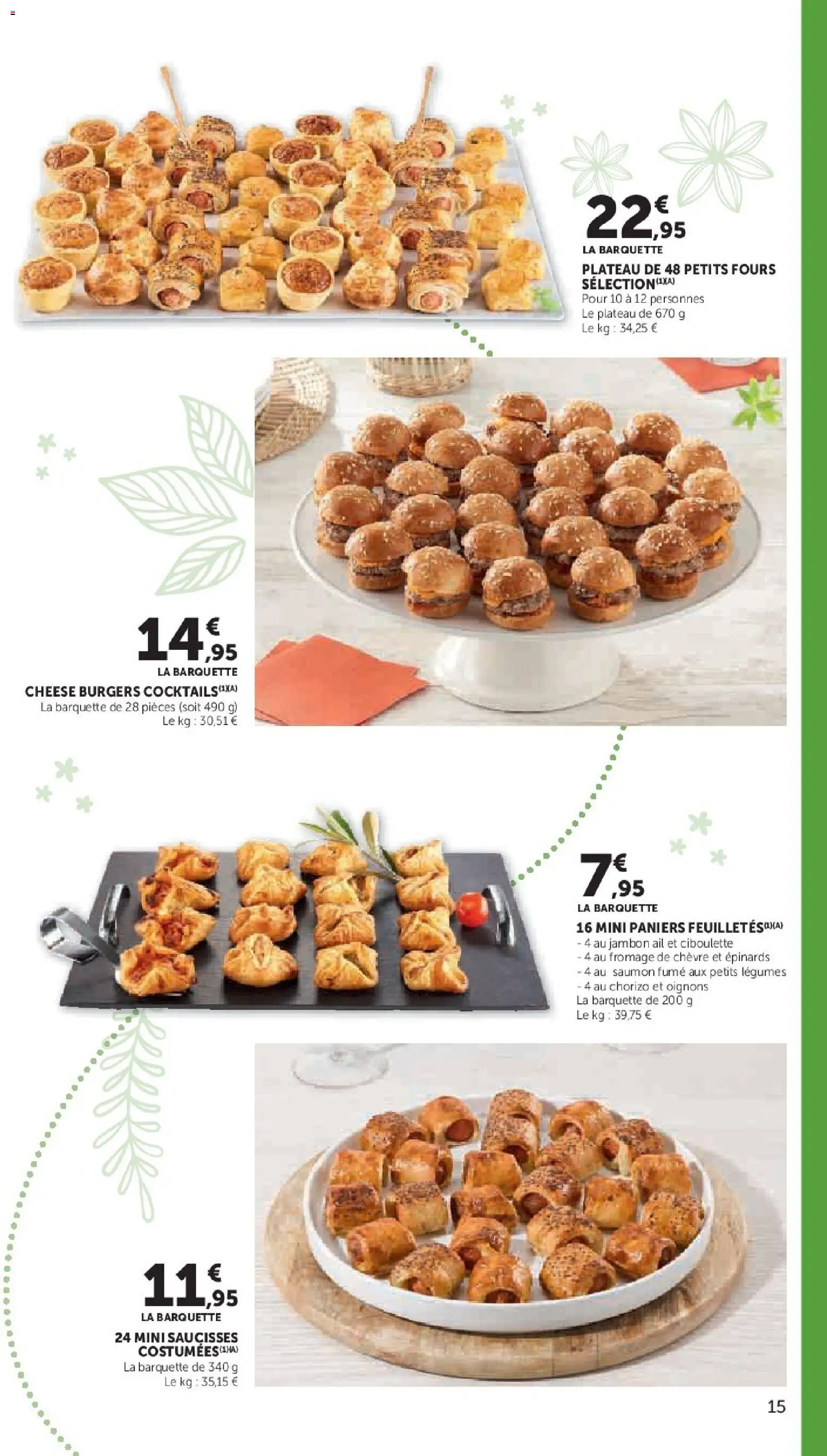 {H1} | Page: 15 | Produits: Chorizo, Ail, Saumon fumé, Fromage de chèvre