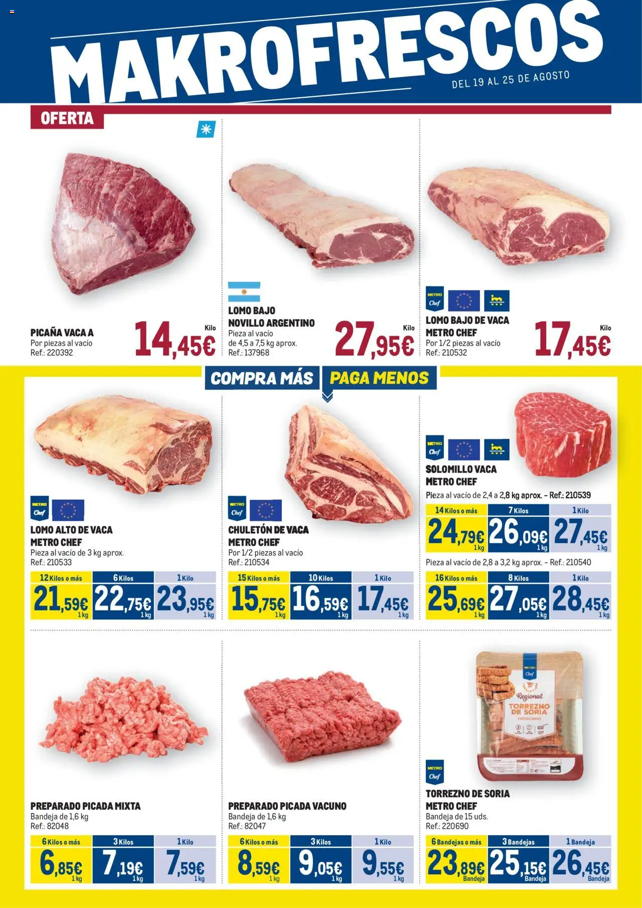 Makro - Fresco Cataluña │ válido desde el 19.08.2025 | Página: 1 | Productos: Bandeja