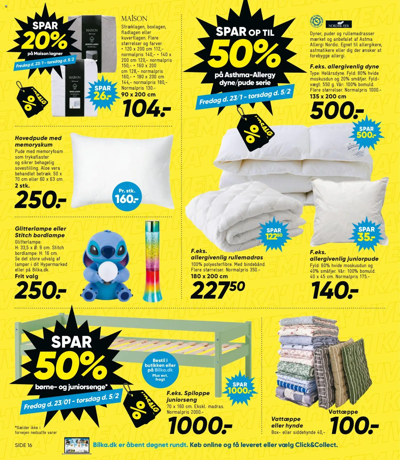 Bilka tilbudsavis – gyldig fra 23.01.2026 | Side: 21 | Produkter: Pude, Lagner, Søm