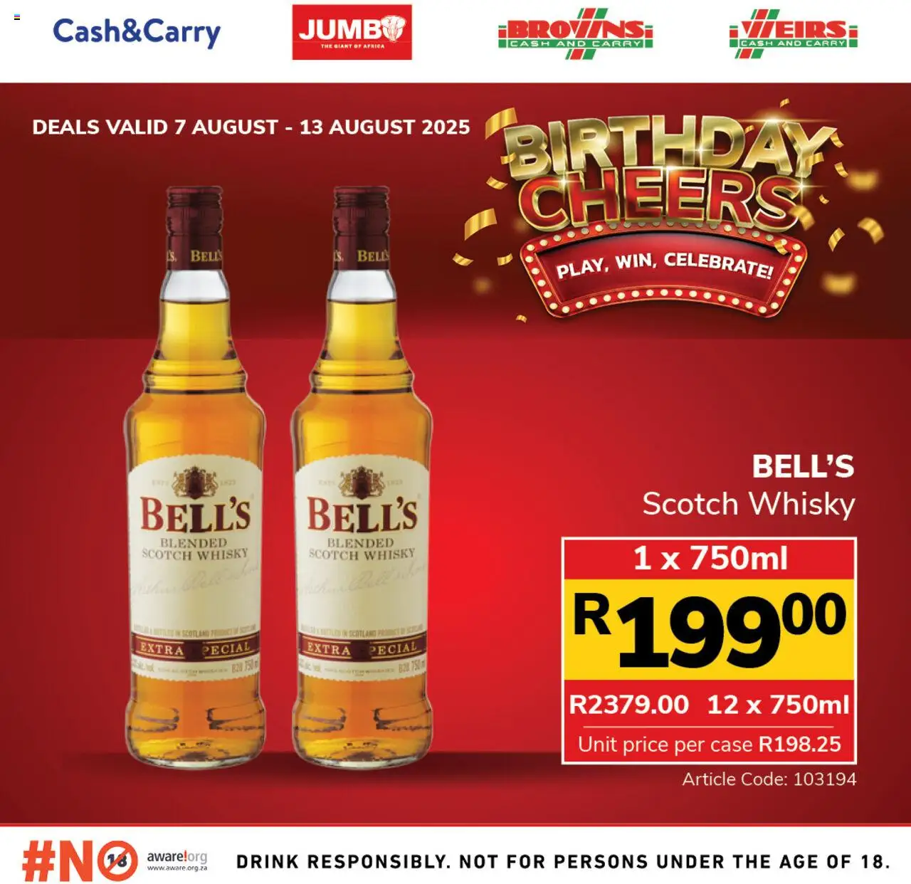 Jumbo Liquor Specials │ valid from 07.08.2025 | Page: 3 | Products: Case