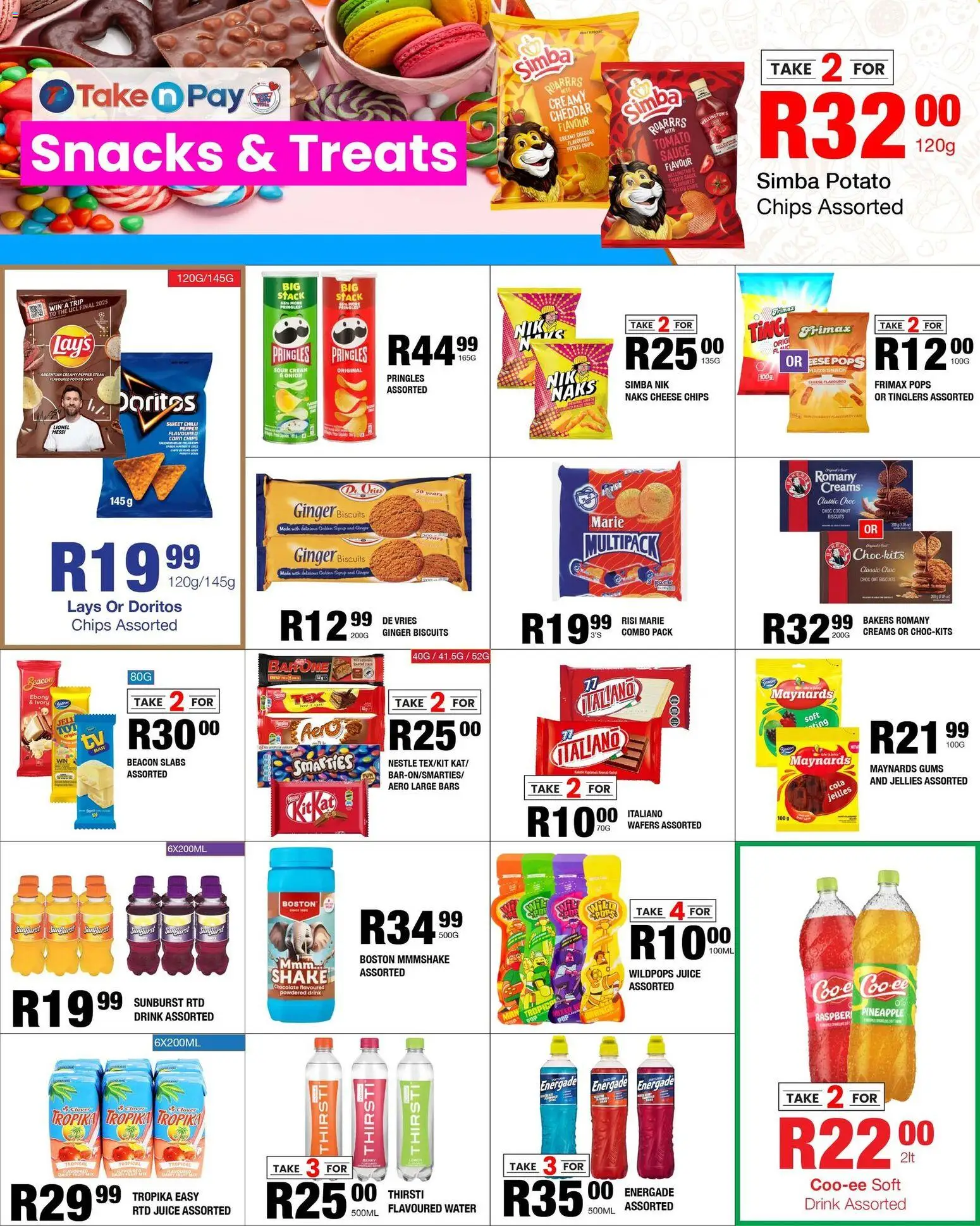 New Take n Pay catalogue – valid from 03.11.2025 | Page: 8 | Products: Chocolate, Tomato sauce, Cream, Sauce