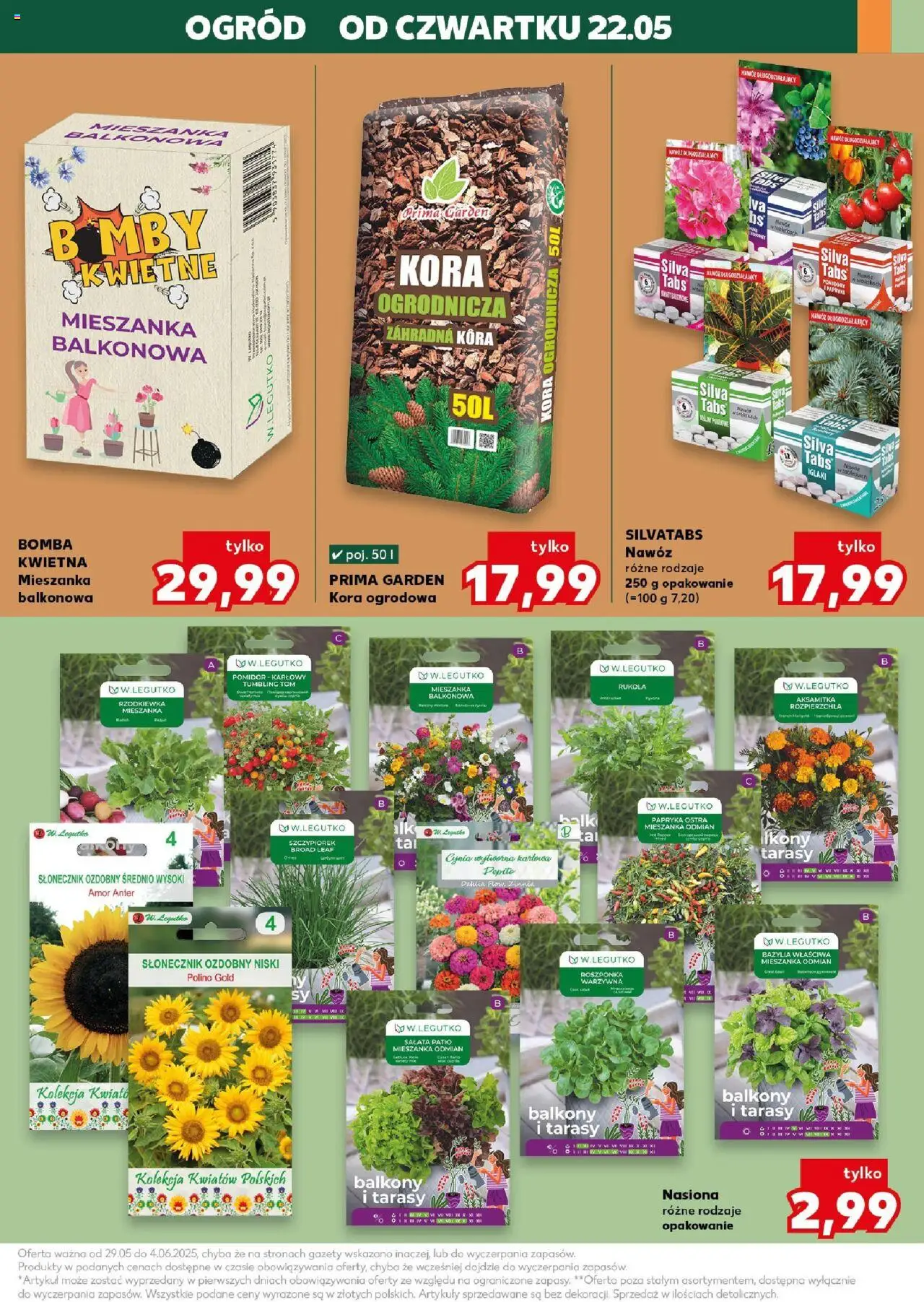 Kaufland gazetka - Mega okazje od 29.05.2025 | Strona: 25 | Produkty: Rukola, Roszponka, Nasiona, Słonecznik