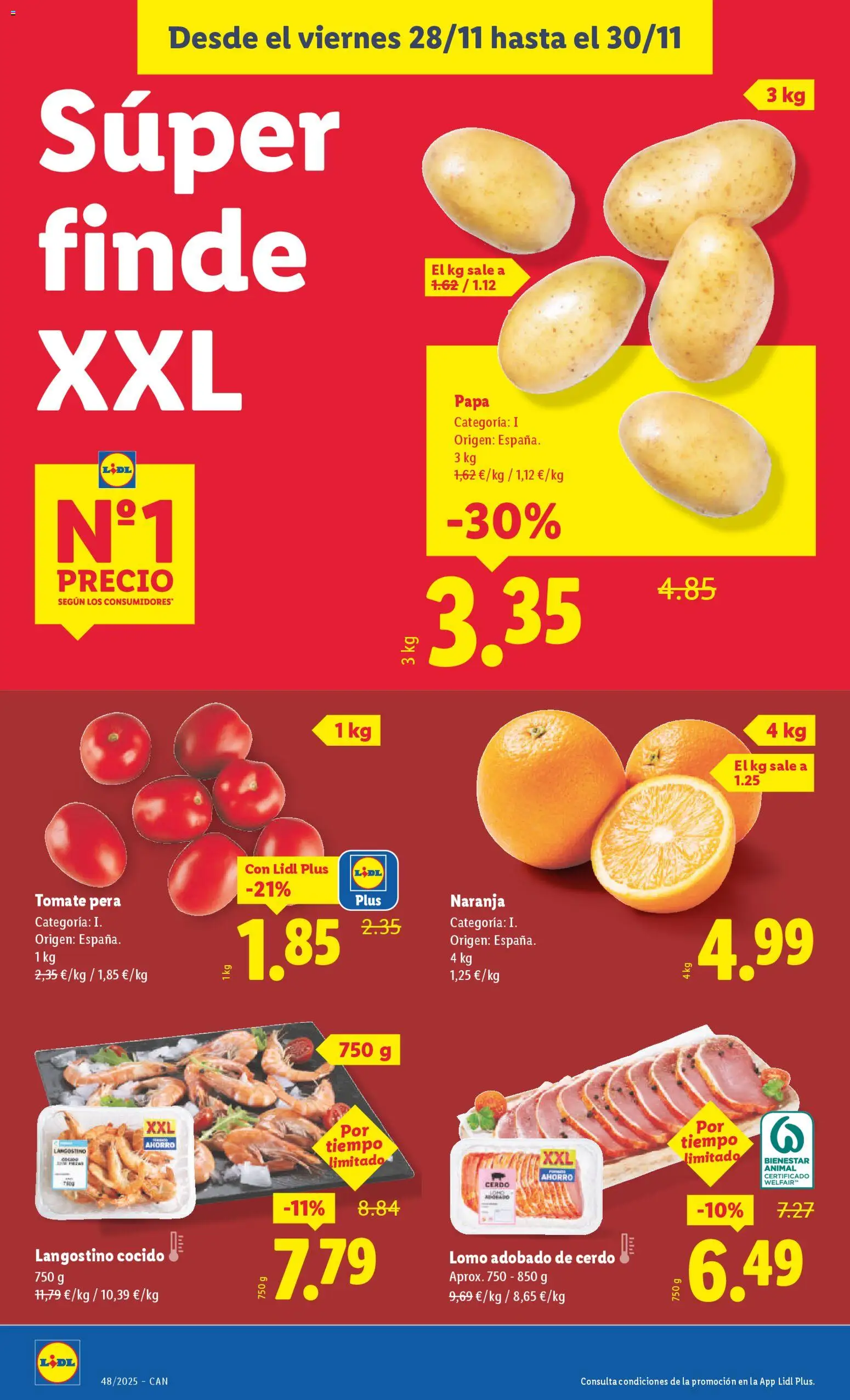 Lidl - Canarias  │ válido desde el 24.11.2025 | Página: 18 | Productos: Cerdo, Langostino