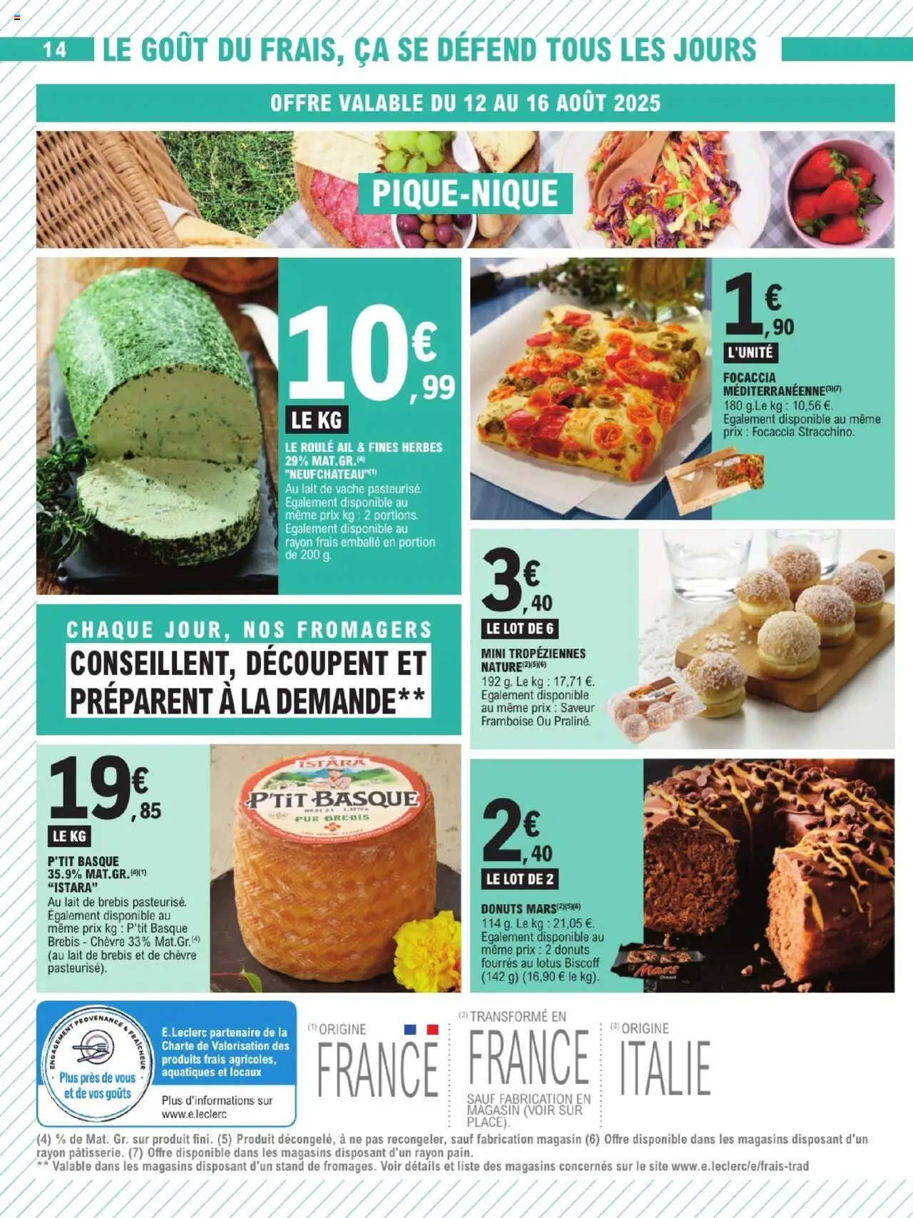  | Page: 14 | Produits: Donut, Framboise, Ail, Lait