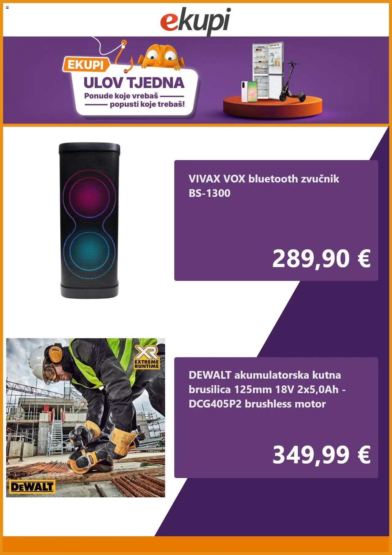 eKupi katalog | vrijedi od 19.08.2025 | Stranica: 3 | Proizvodi: Brusilica, Kutna brusilica, Zvučnik