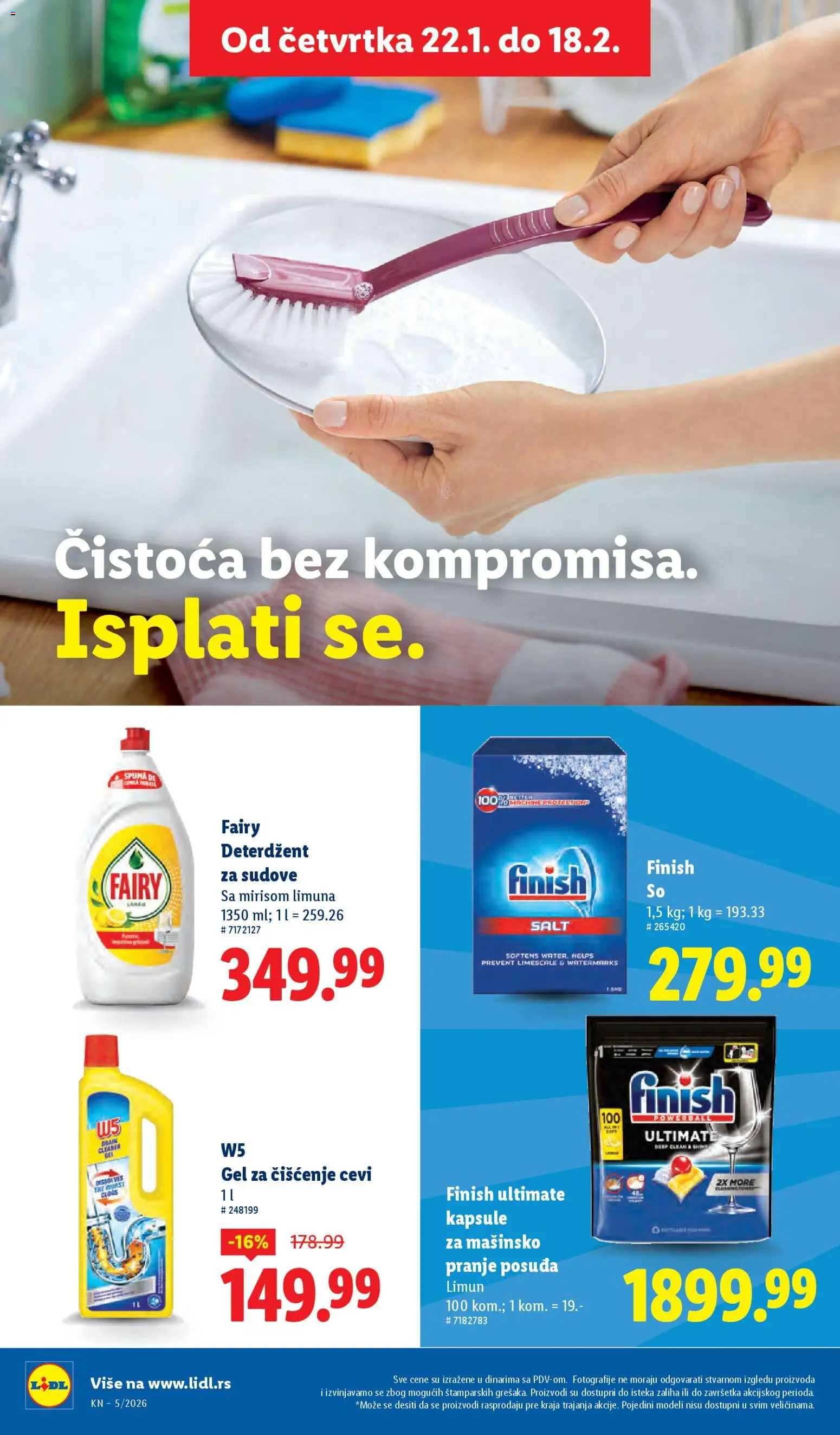 Lidl katalog - važi od 29.01.2026 | Strana: 28 | Proizvode: Deterdžent za sudove, W5, So, Limun