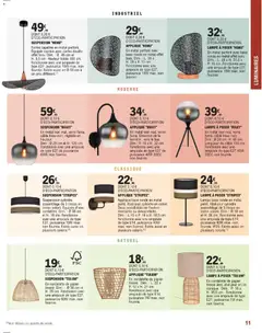 Brico E.Leclerc - Prévisualisation de Brico E.Leclerc - Guide decoration interieure valide à partir de 20.01.2026 | Page: 11 | Produits: Base, Coton, Suspension, Lampe