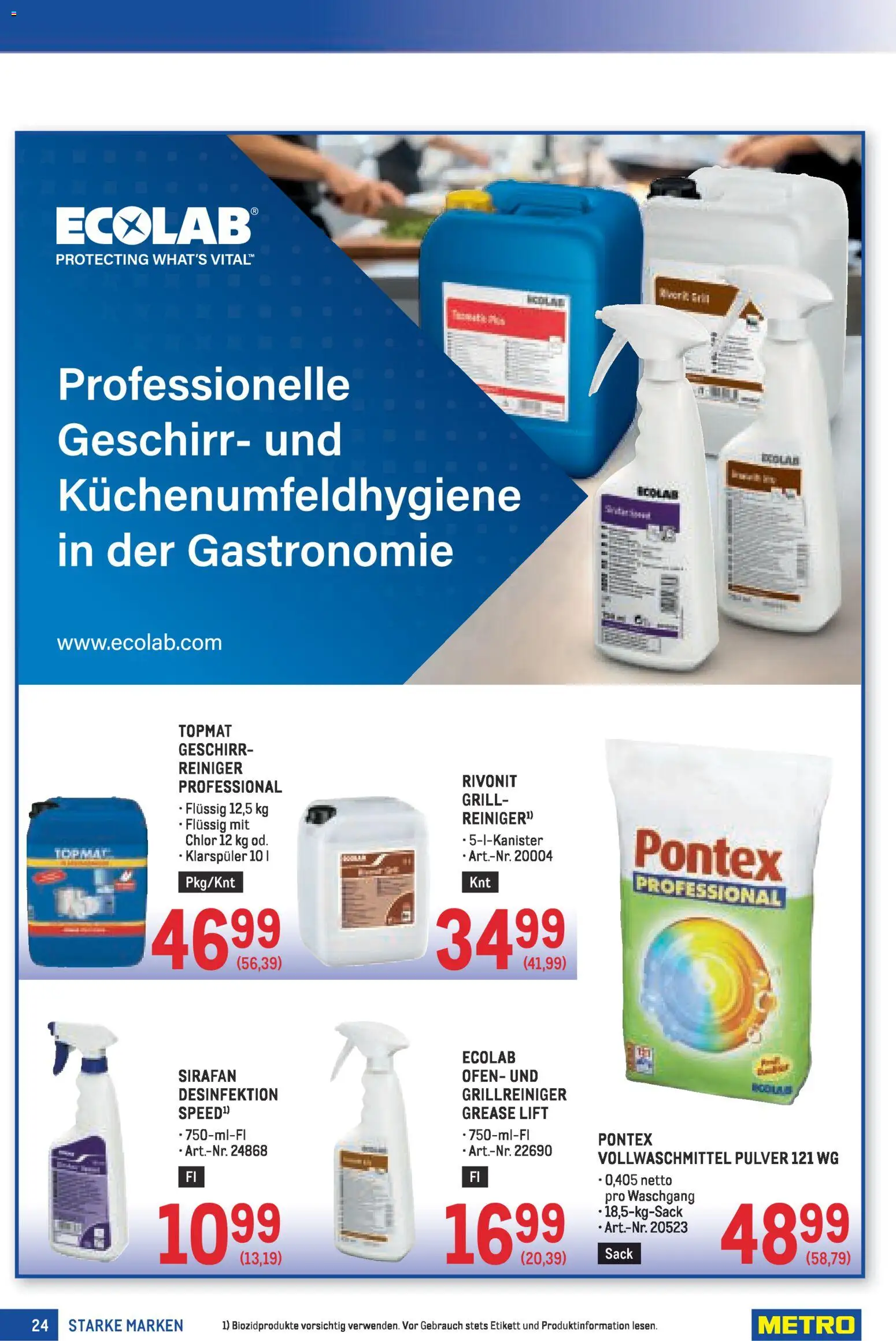 Metro angebote Starke Marken MP08 gültig ab 02.04.2026 | Seite: 24 | Produkte: Klarspüler, Ofen, Grill