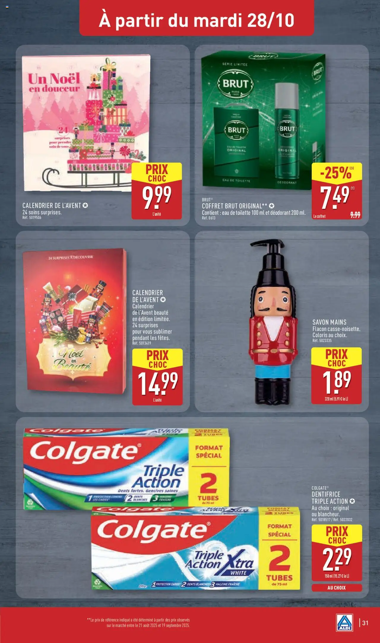 {H1} | Page: 35 | Produits: Calendrier, Calendrier de l'avent, Savon, Dentifrice