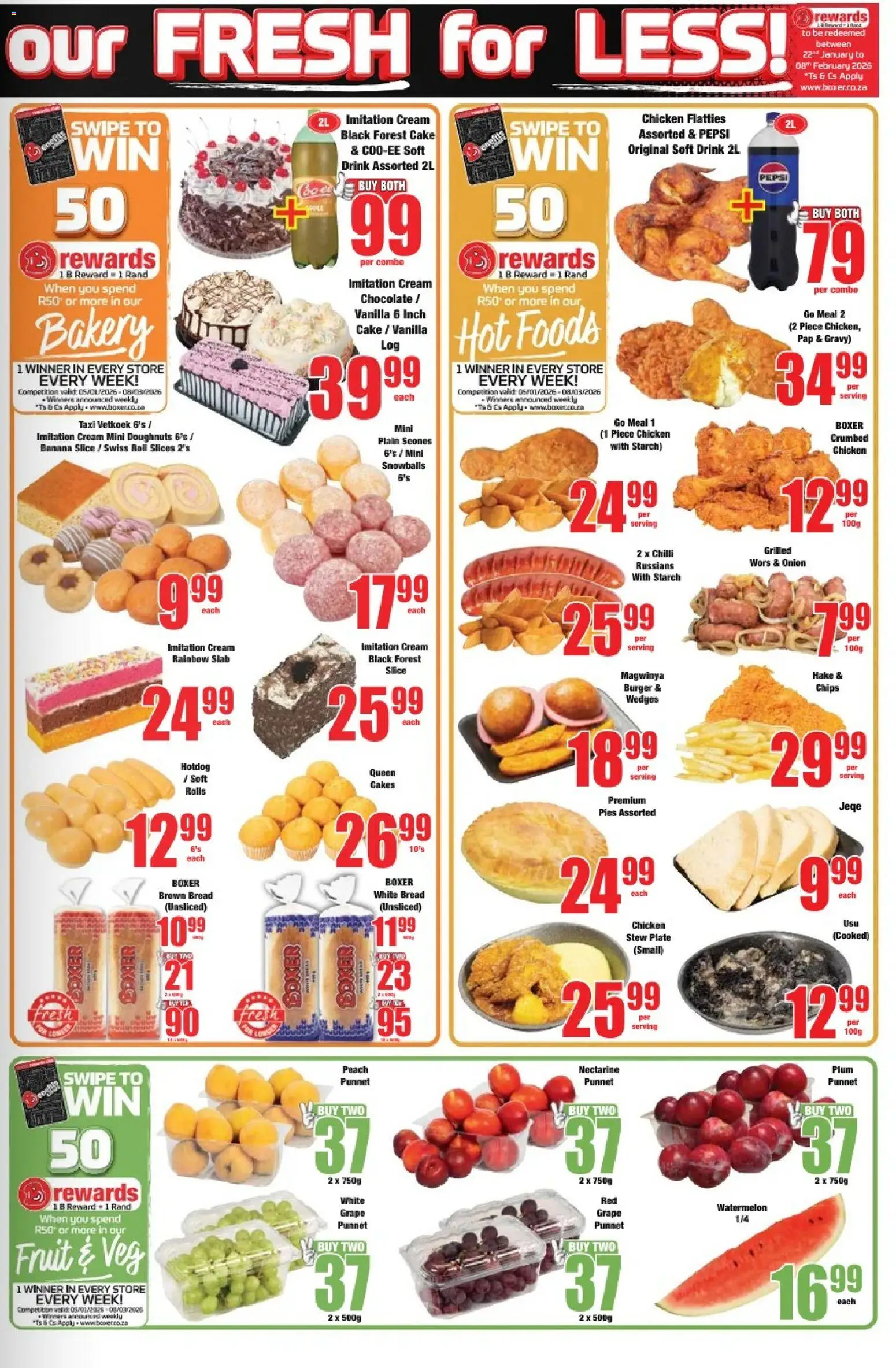 New Boxer catalogue – valid from 05.01.2026 | Page: 3 | Products: Cake, Bakery, Chocolate, Chips