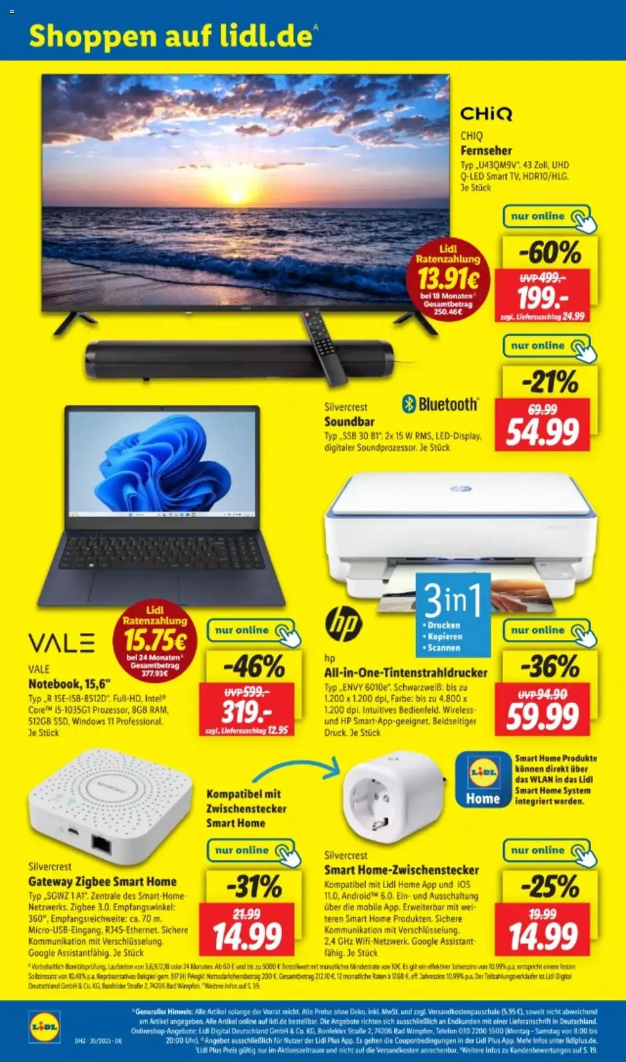 Lidl Prospekt 	 - gültig ab dem 25.08.2025 | Seite: 50 | Produkte: HP, Soundbar, Telefon, Fernseher