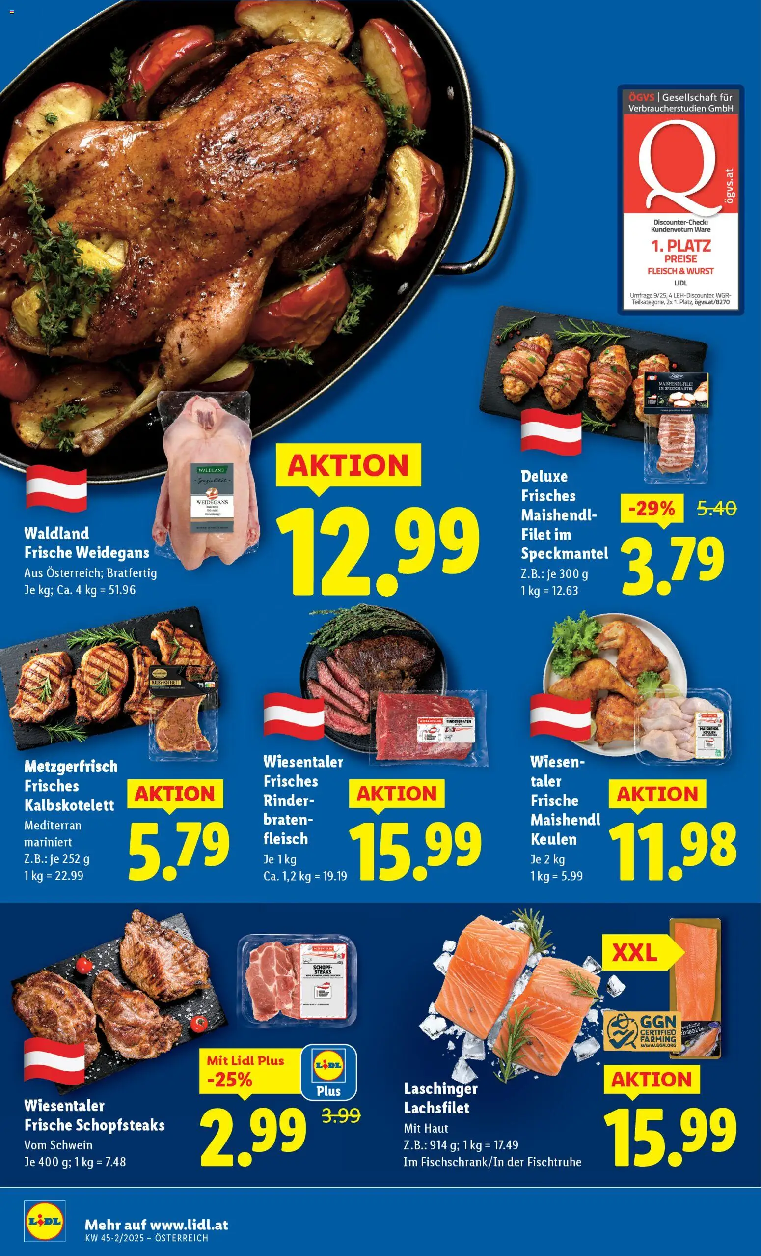 Lidl Flugblatt - Eisenstadt, Ebenfurth, Mattersburg gültig ab 06.11.2025 | Seite: 14 | Produkte: Wurst