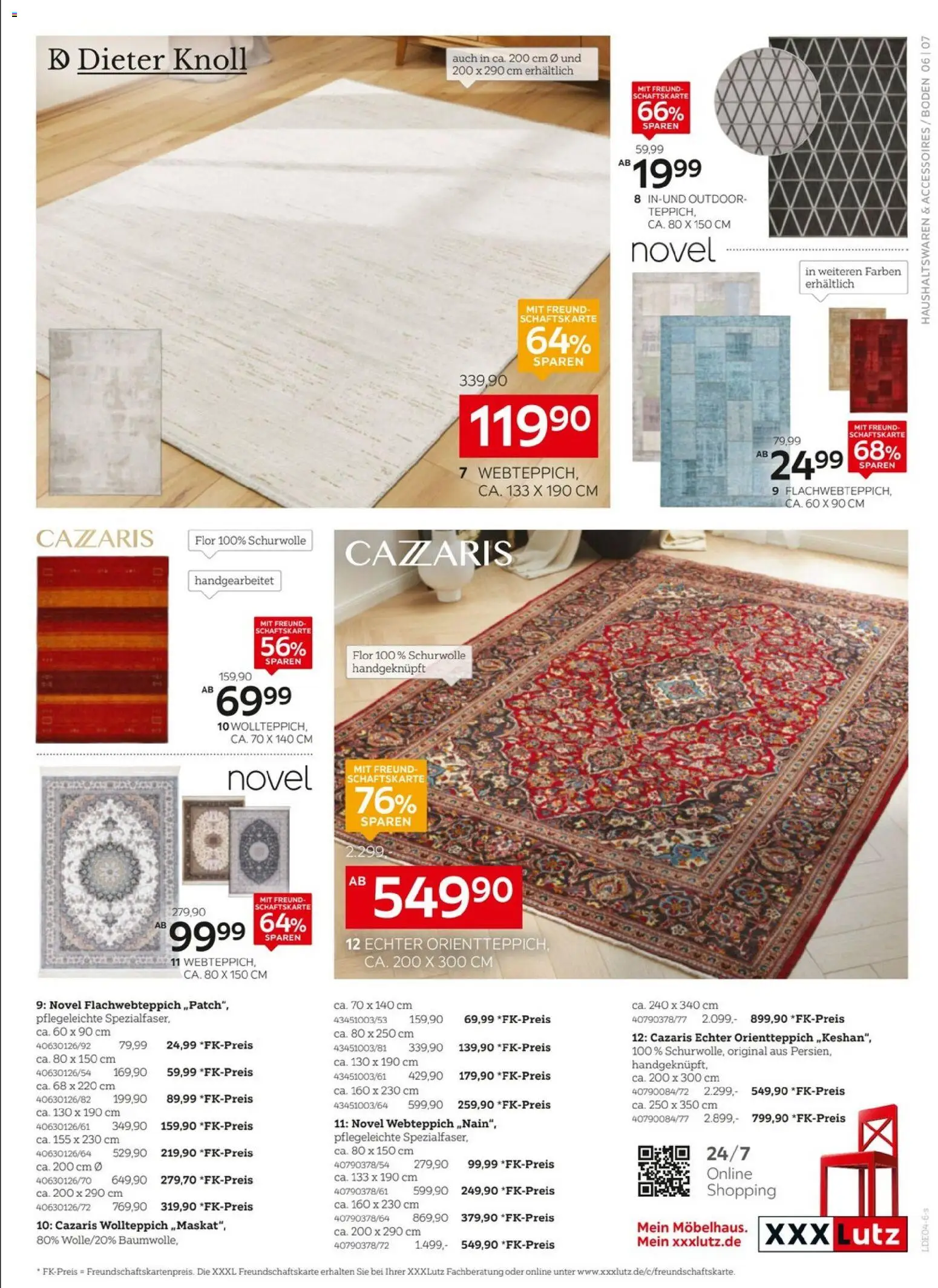 XXXLutz Wohnaccessoires II – gültig ab 11.04.2026 | Seite: 7 | Produkte: Orientteppich
