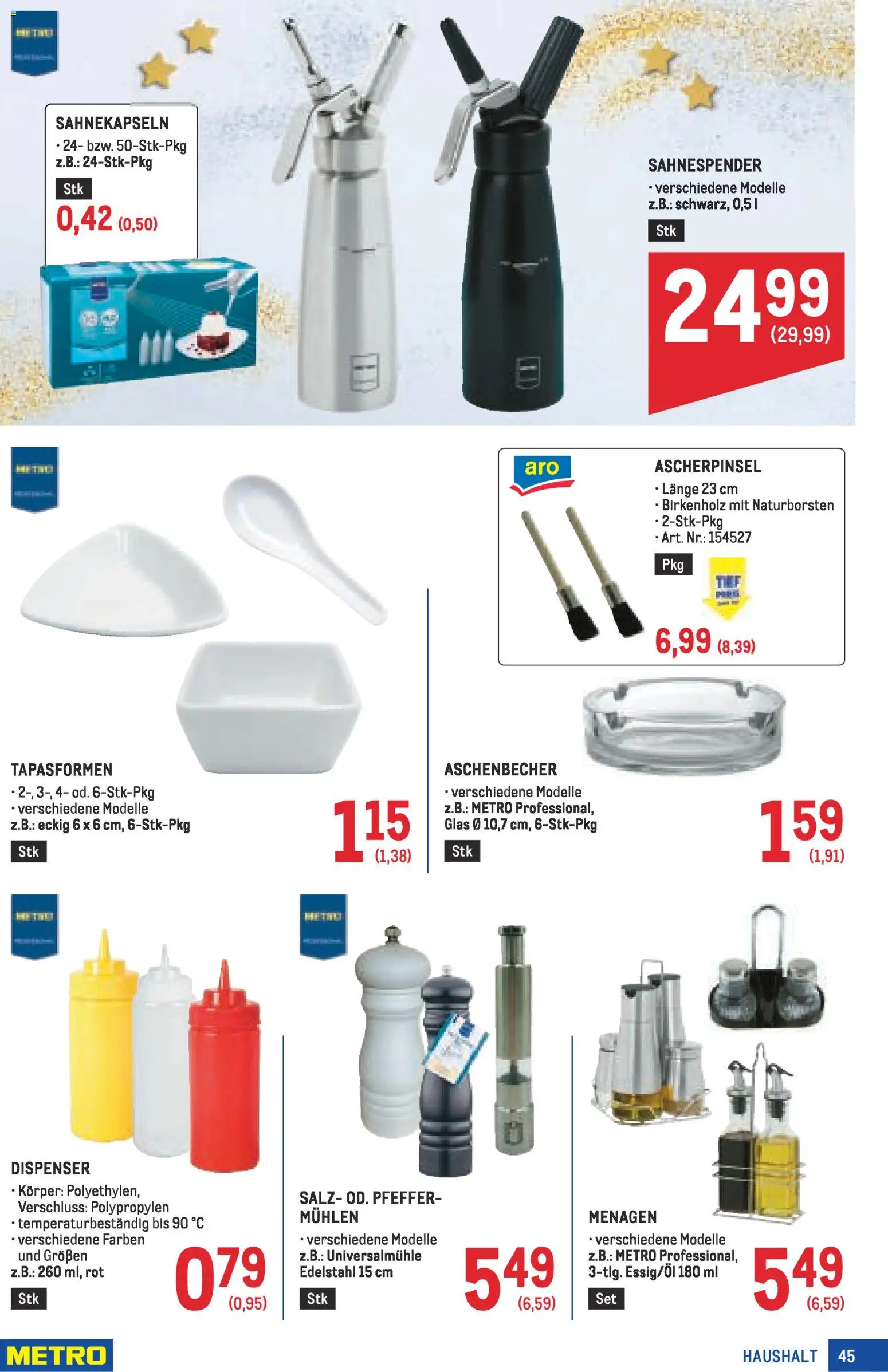 Metro angebote Profi gültig ab 27.11.2025 | Seite: 45 | Produkte: Salz, Pfeffer
