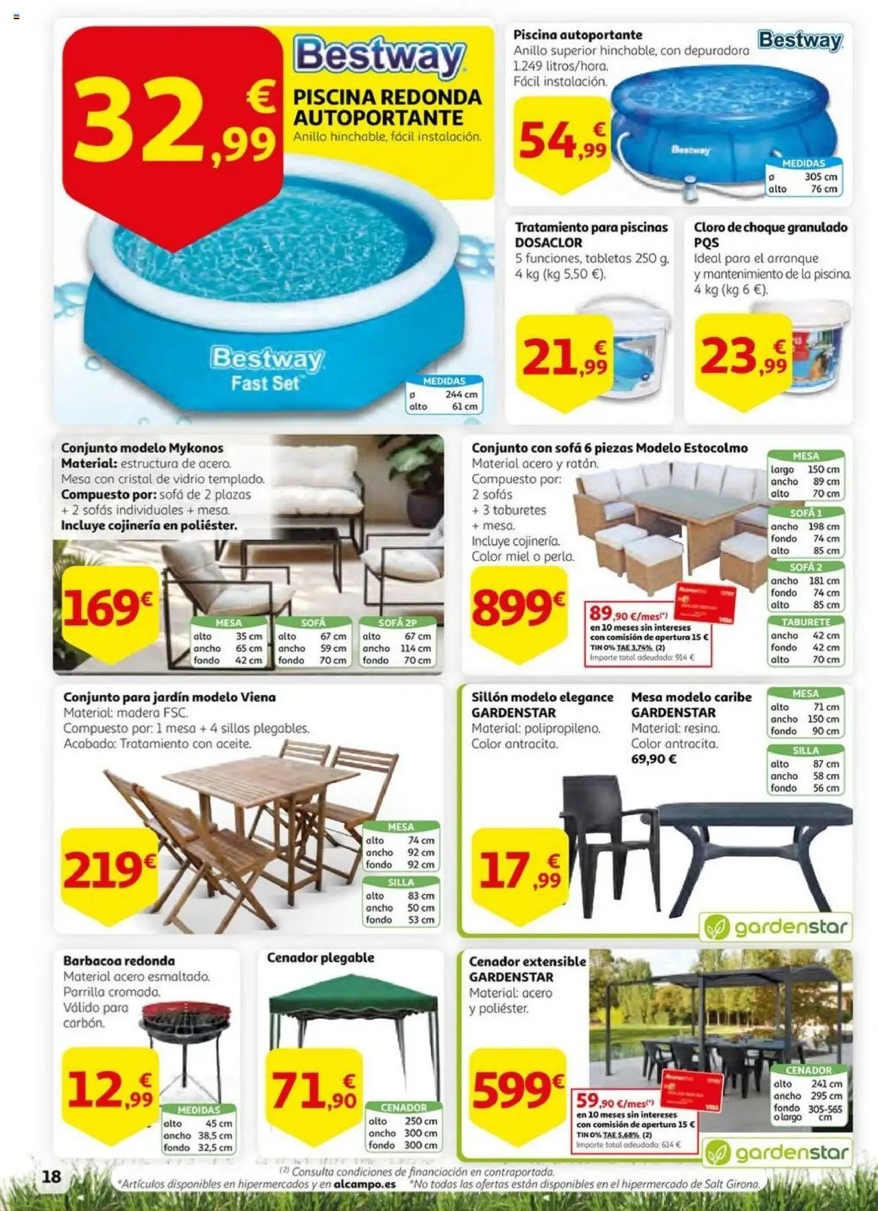 Alcampo - HP catalan │ válido desde el 01.07.2025 | Página: 18 | Productos: Barbacoa, Parrilla, Sillón, Silla