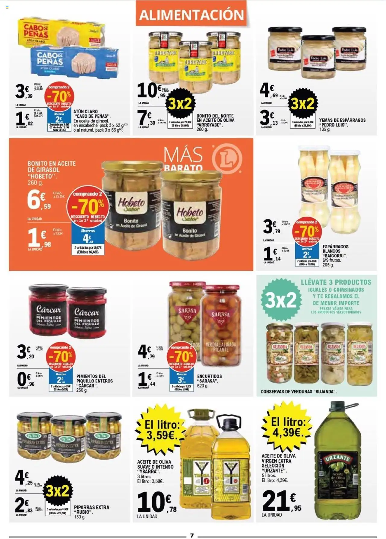 E.Leclerc folleto │ válido desde el 03.09.2025 | Página: 7 | Productos: Aceite, Νερό καρύδας, Té, Aceite de oliva