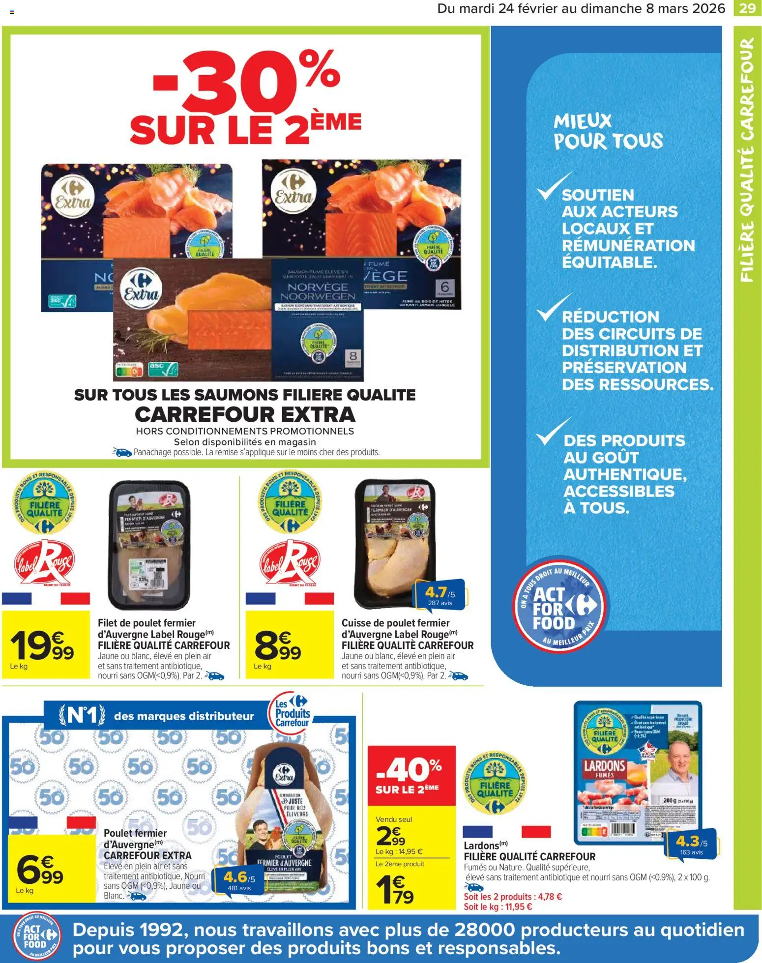 {H1} | Page: 31 | Produits: Lardons, Cuisse de poulet, Saumon