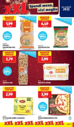 Anteprima del volantino TARALLI XXL, 1 kg valido a partire dal 29.12.2025 | Pagina: 9