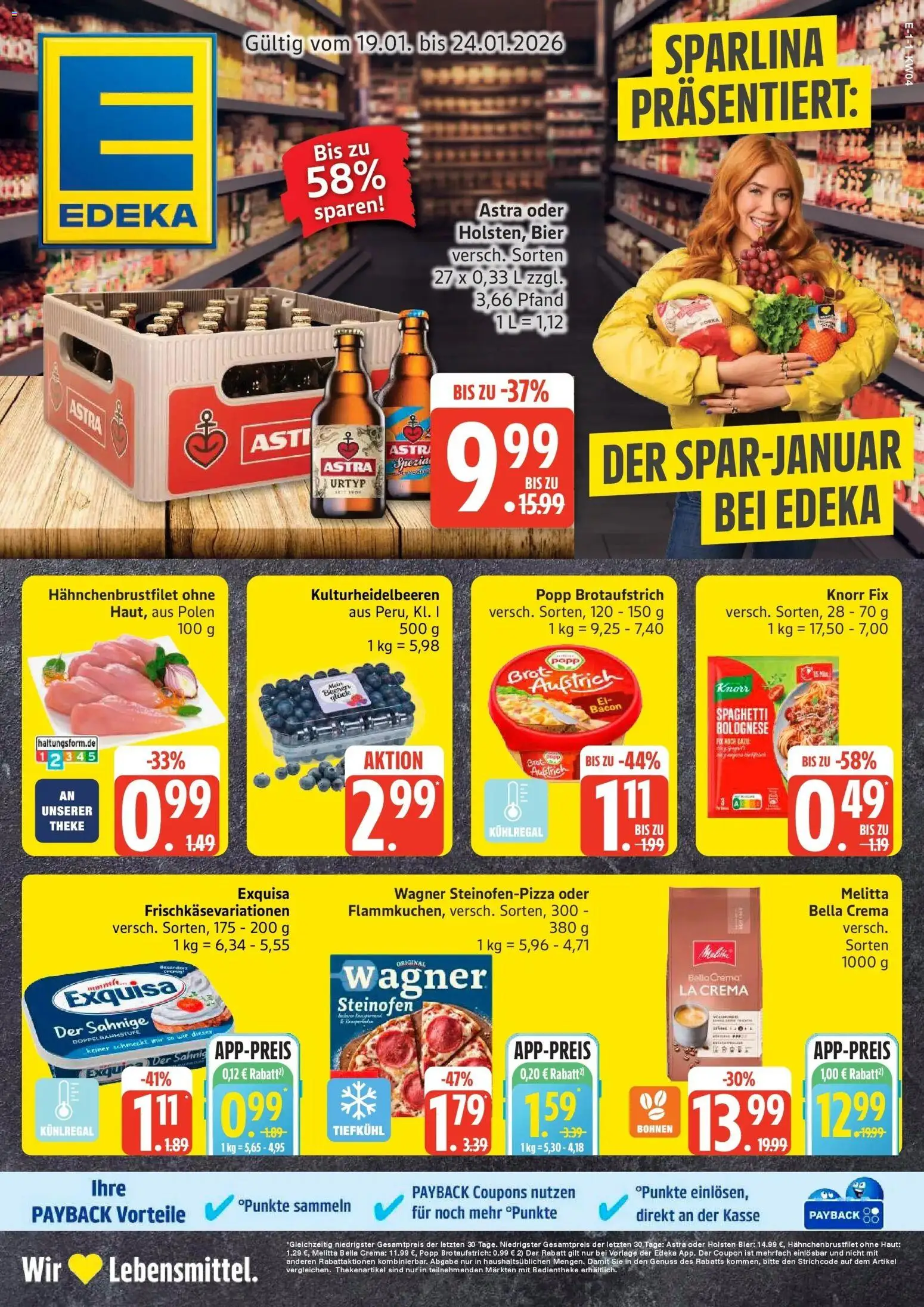 Edeka prospekt Bremervörde	 – gültig ab 18.01.2026 | Seite: 1 | Produkte: Knorr fix, Bier, Astra, Pizza