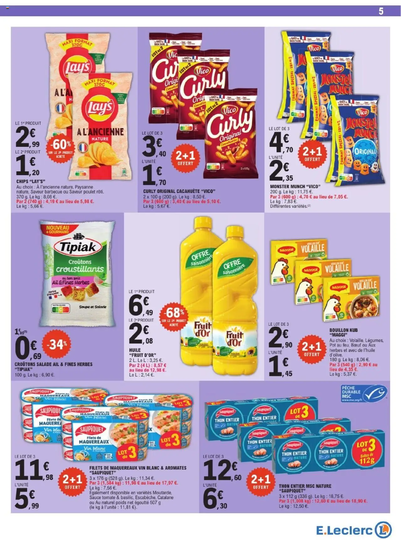  | Page: 5 | Produits: Ail, Volaille, Vin, Chips