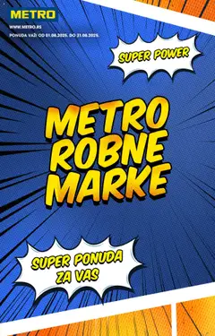 METRO robne marke - pregled Metro kataloga - važi od 01.08.2025