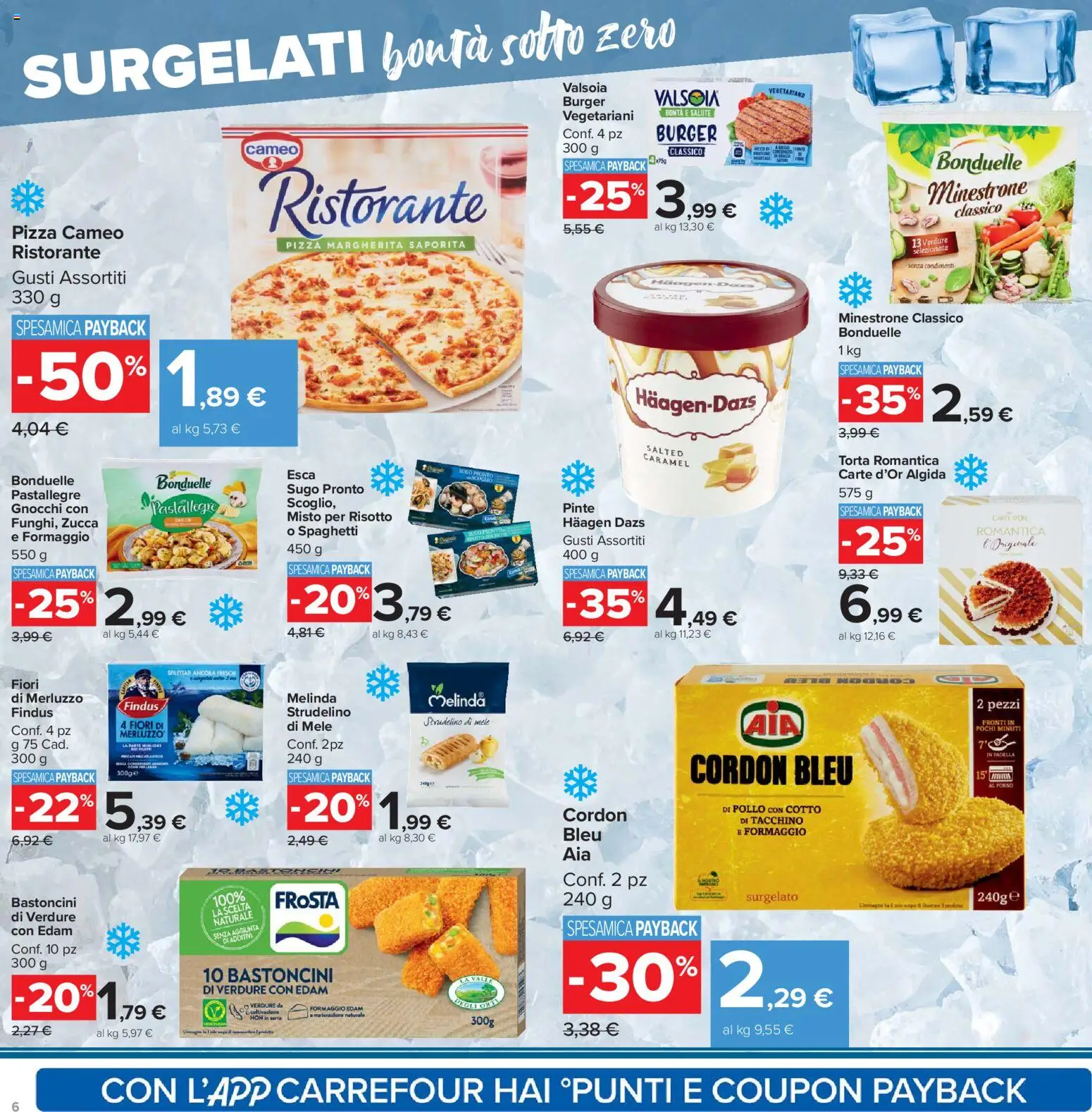 Volantino Carrefour del 27.01.2026 | Pagina: 6 | Prodotti: Mele, Verdure, Tacchino, Formaggio