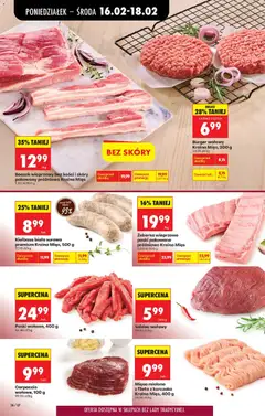 Pogląd oferty "Mięso mielone z fileta z kurczaka Kraina Mięs, 400 g, Mięso mielone z fileta z kurczaka" - ważna od 16.02.2026 | Strona: 32