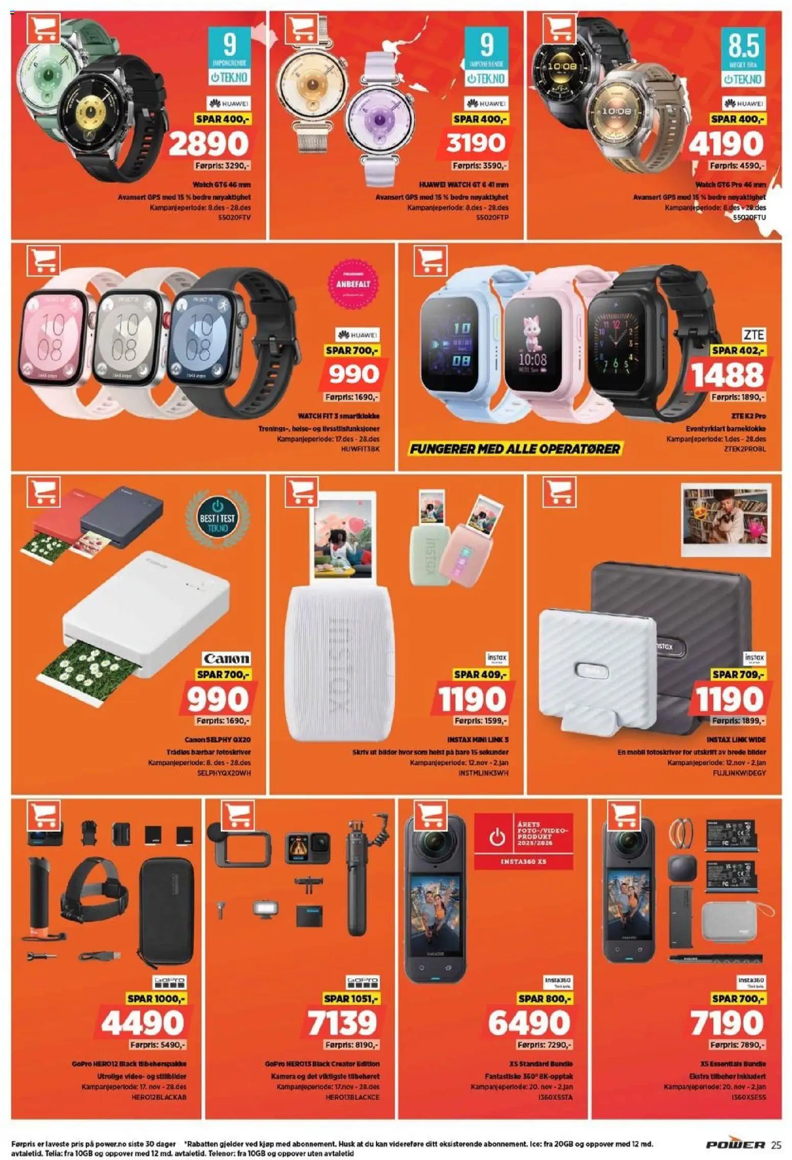 {H1} | Side: 25 | Produkter: GPS, Video, Kamera, Smartklokke