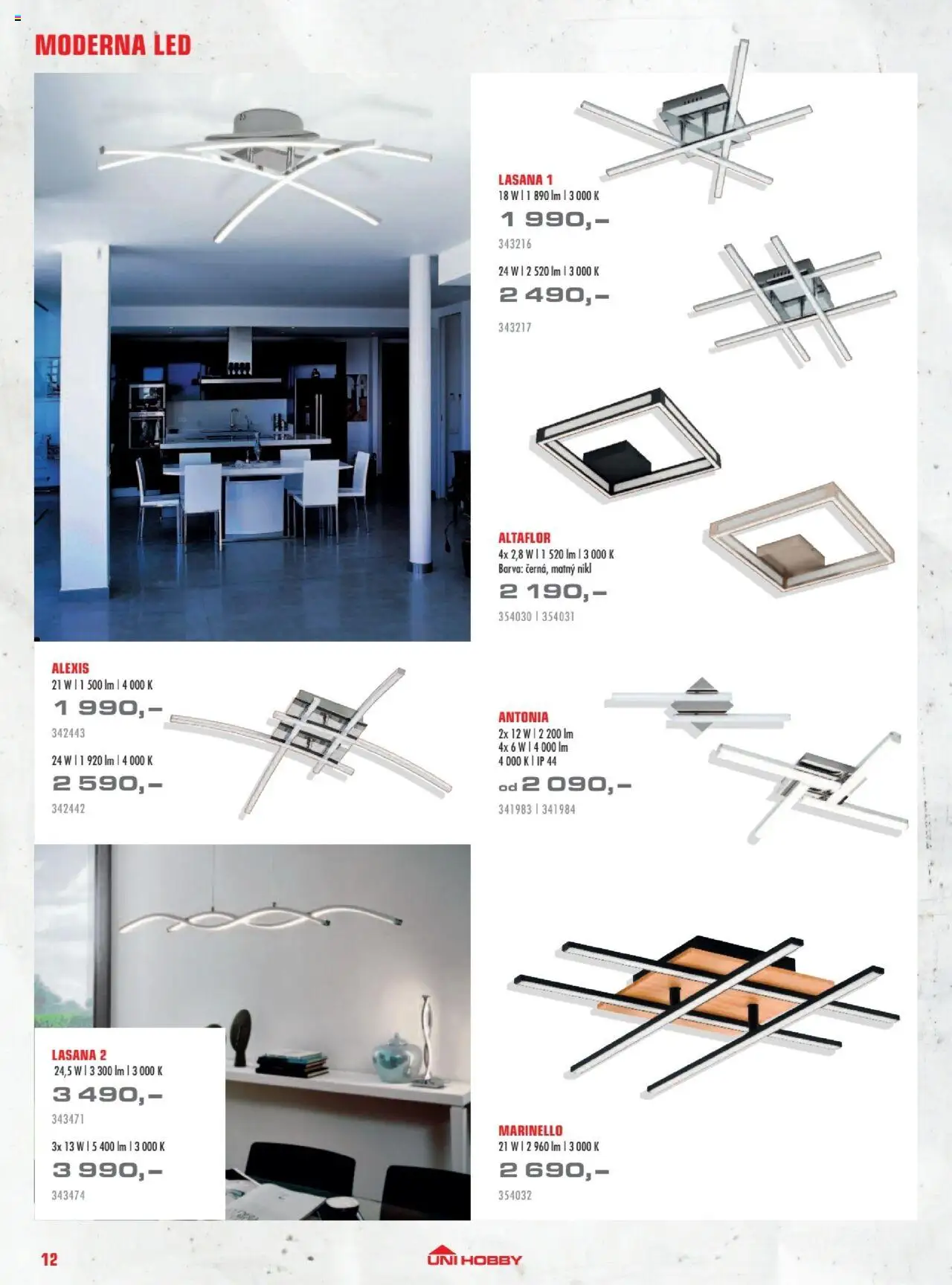 Uni Hobby katalog - Osvětlení od 03.10.2025 | Strana: 12 | Produkty: LED