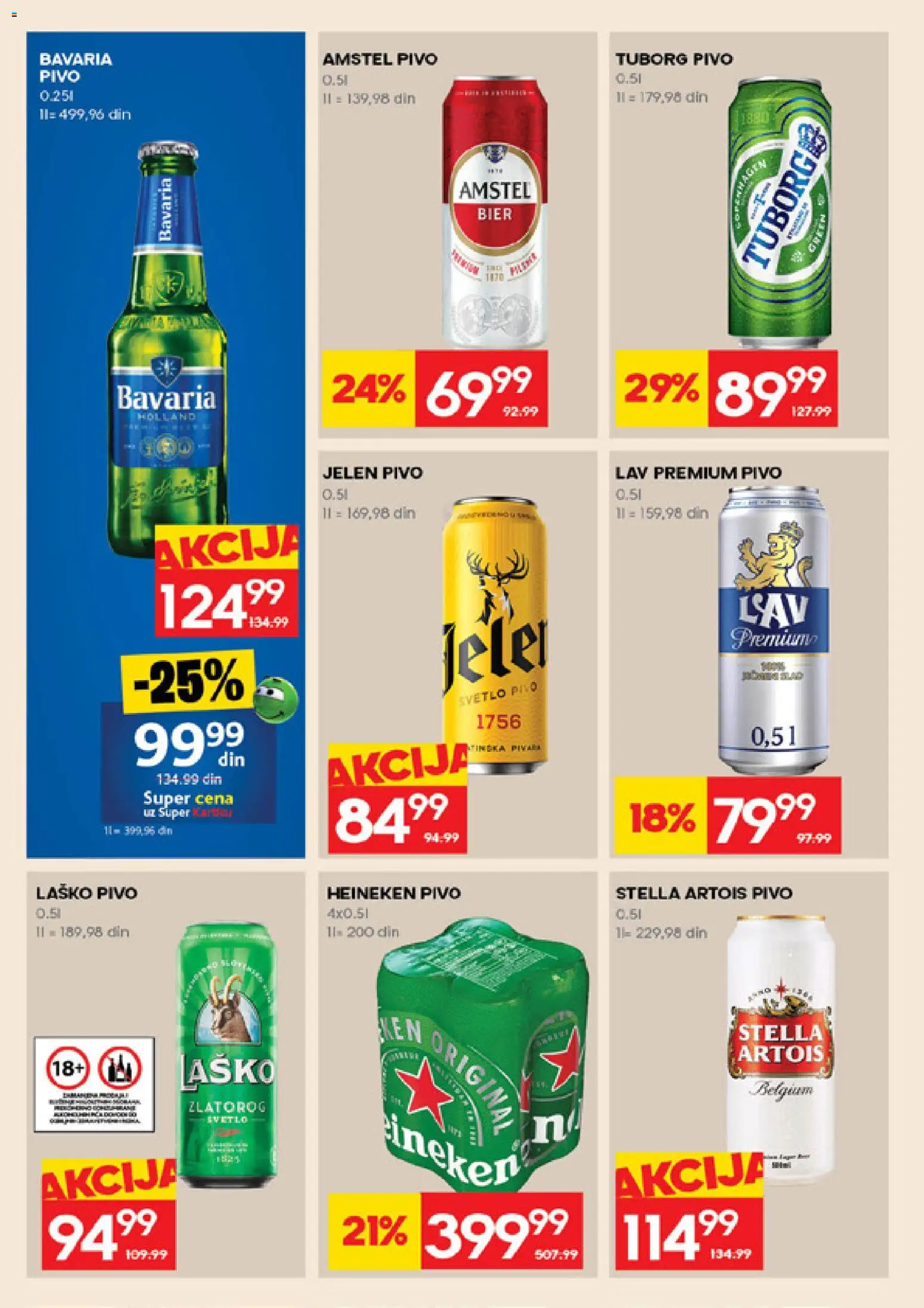 Roda katalog - važi od 26.03.2026 | Strana: 24 | Proizvode: Stella Artois, Tuborg, Amstel, Pivo