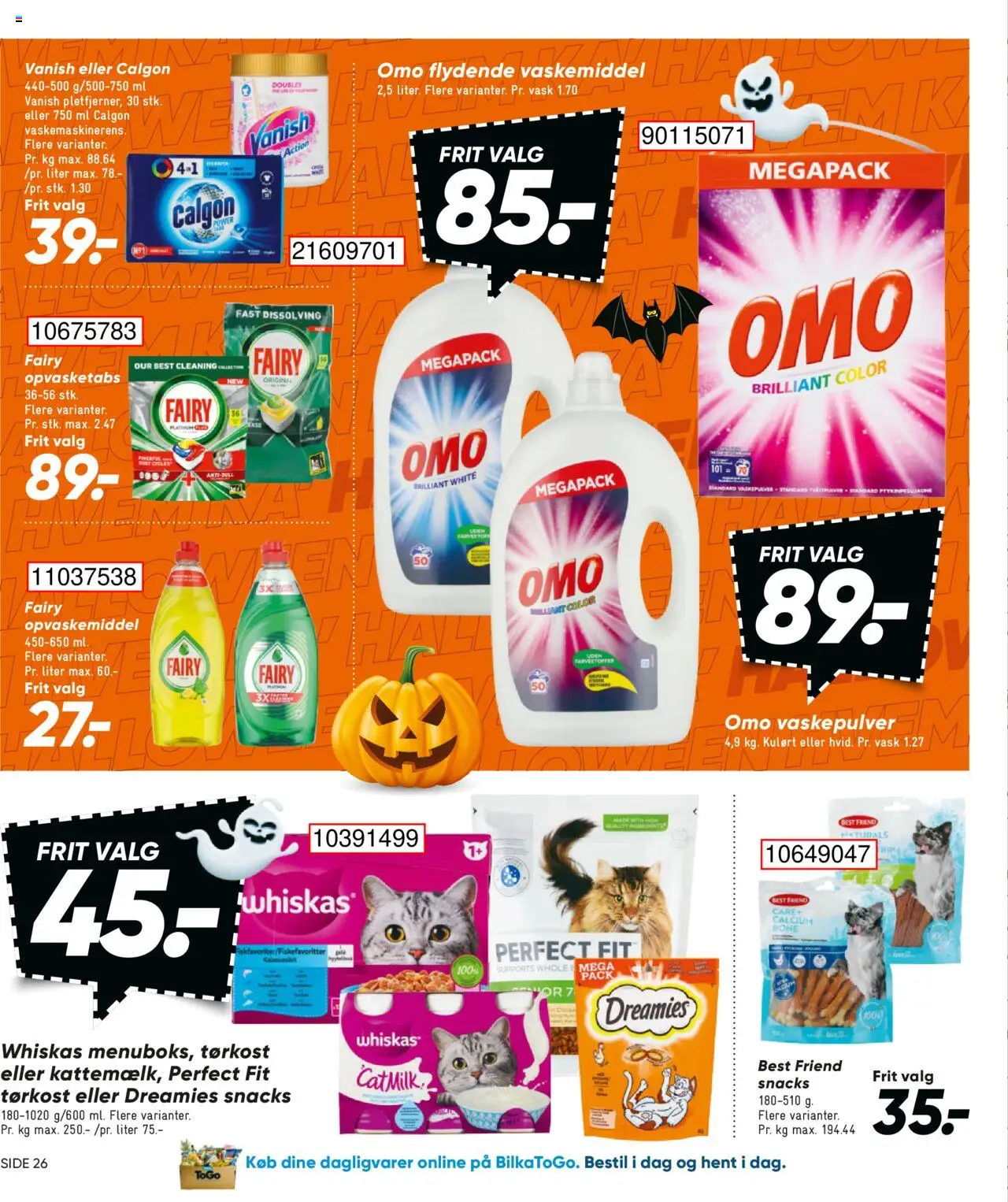 Bilka tilbudsavis – gyldig fra 17.10.2025 | Side: 40 | Produkter: Vaskepulver, Opvaskemiddel