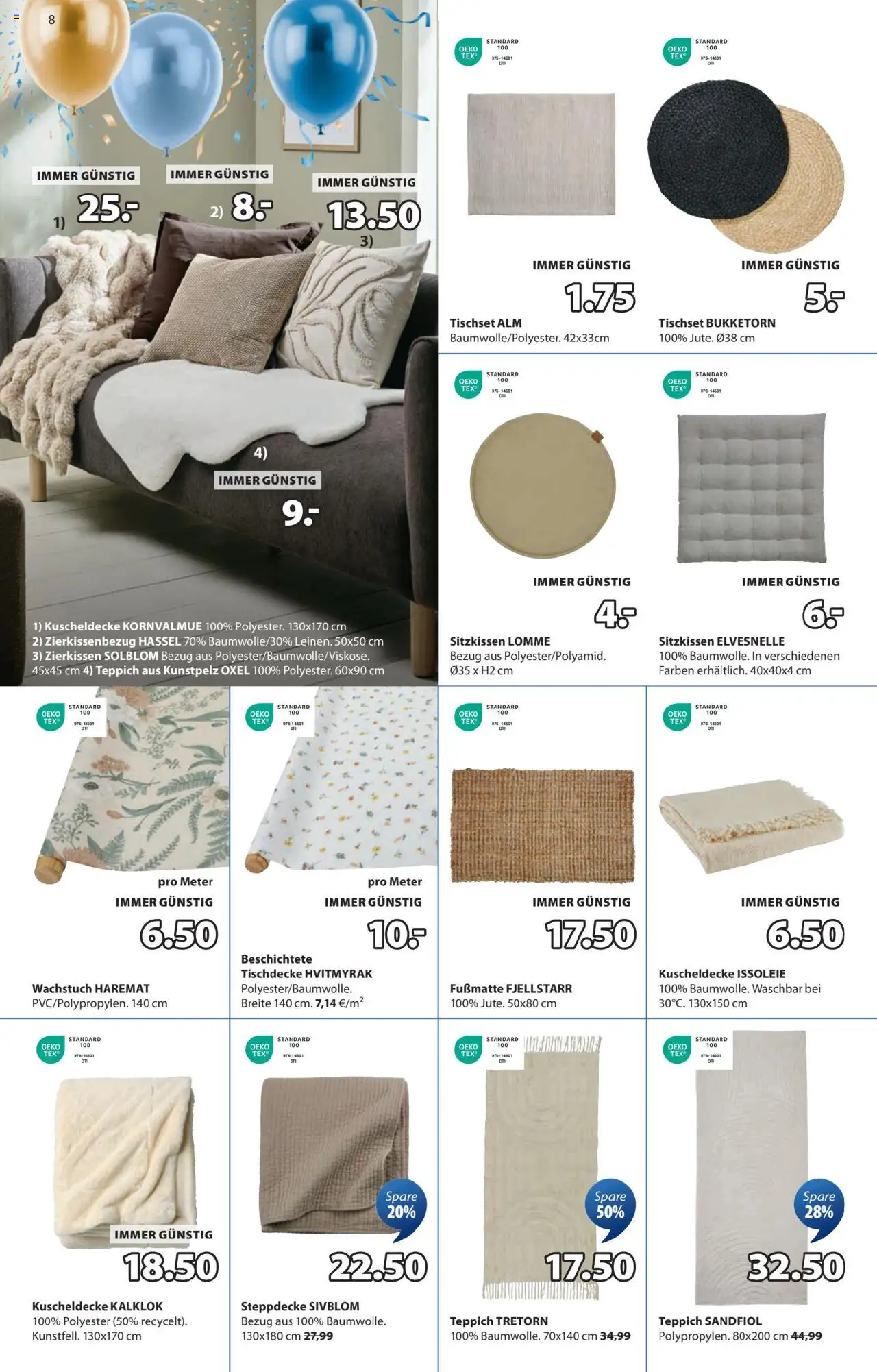 JYSK Angebote gültig ab 01.10.2025 | Seite: 8 | Produkte: Teppich