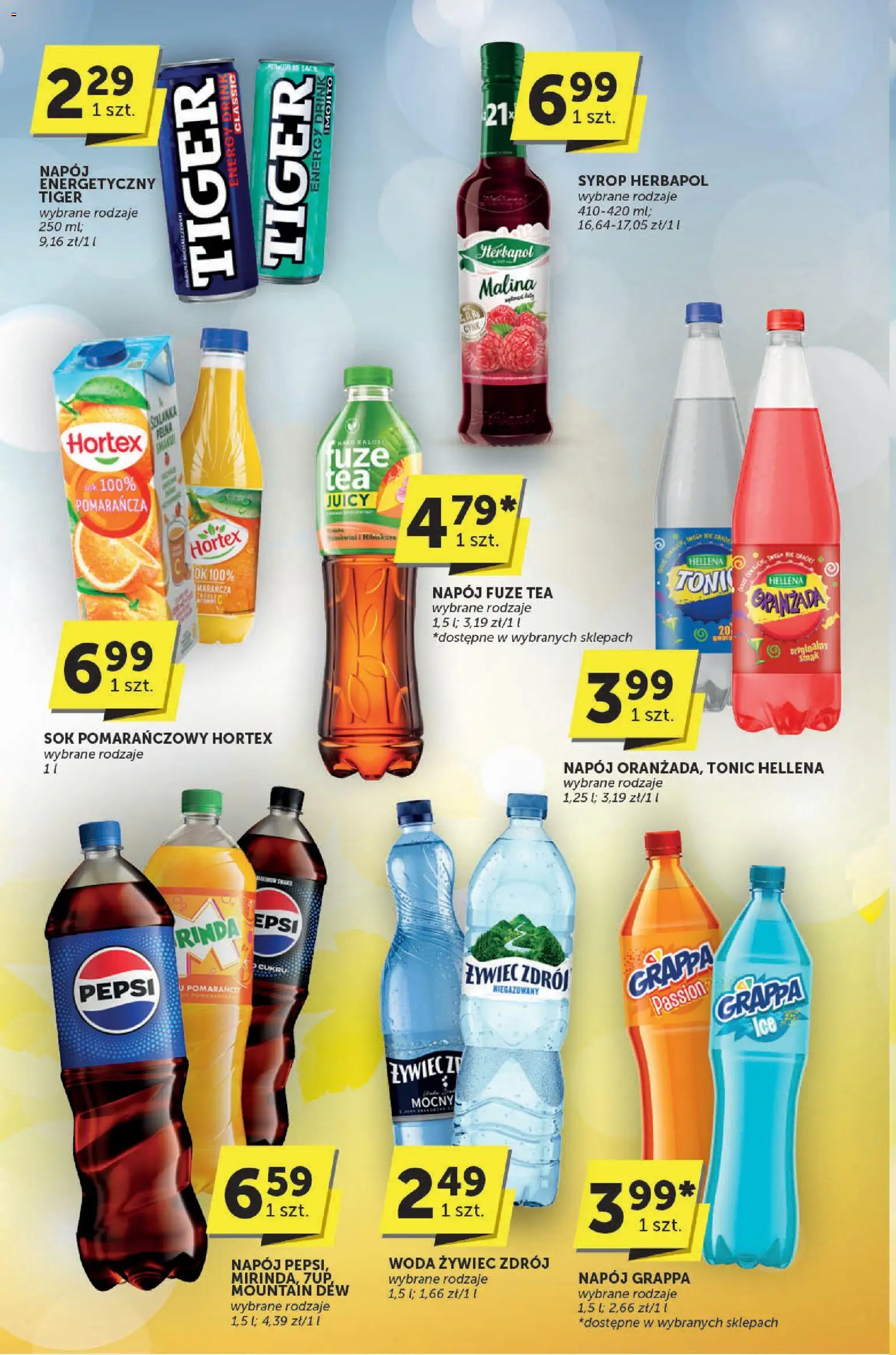 Euro Sklep Gazetka - Katalog od 30.10.2025 | Strona: 24 | Produkty: Syrop, Woda żywiec, Pepsi, Grappa