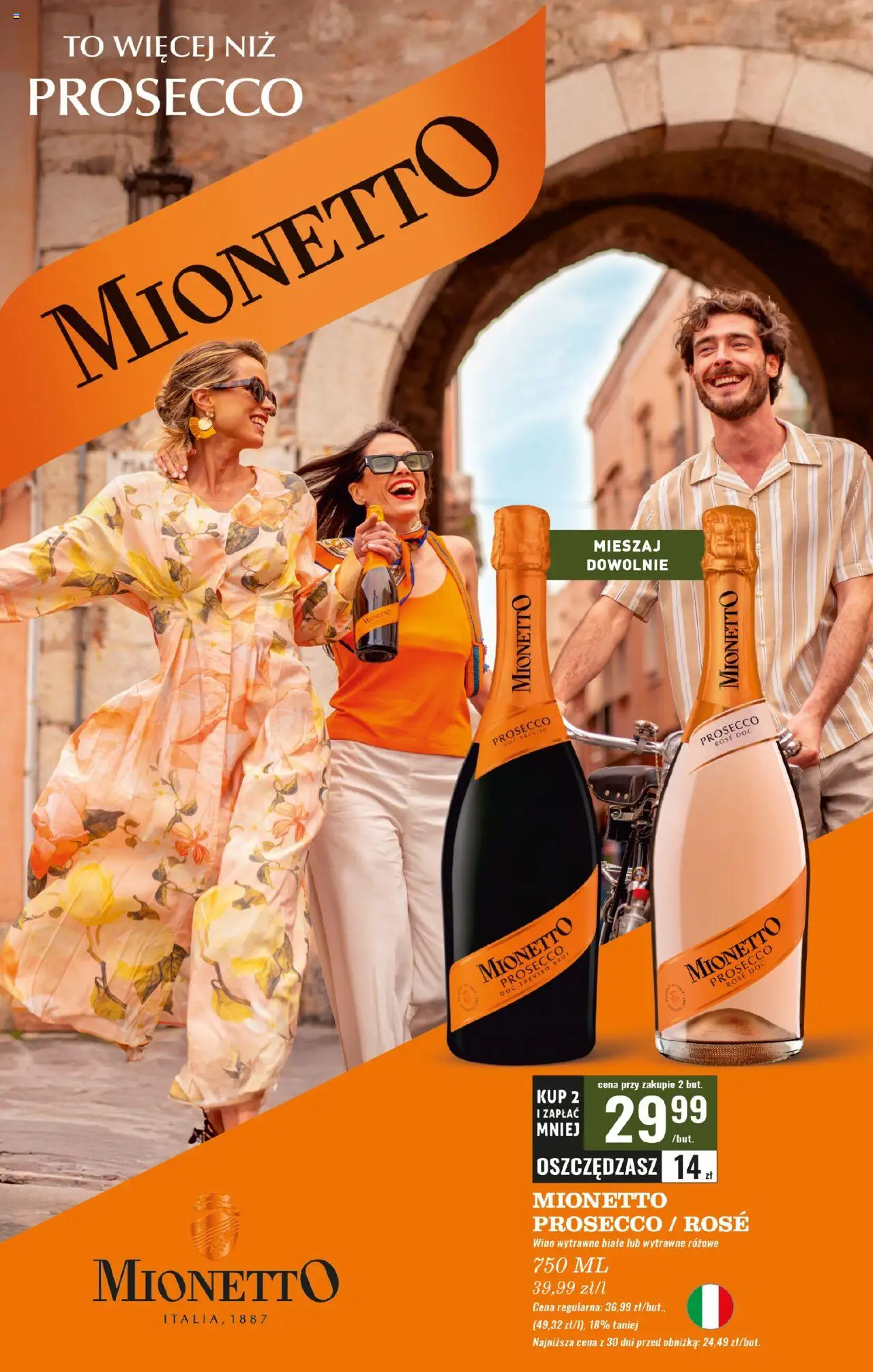 Biedronka gazetka - Czas na toast od 08.09.2025 | Strona: 37 | Produkty: Mionetto prosecco, Wino, Prosecco