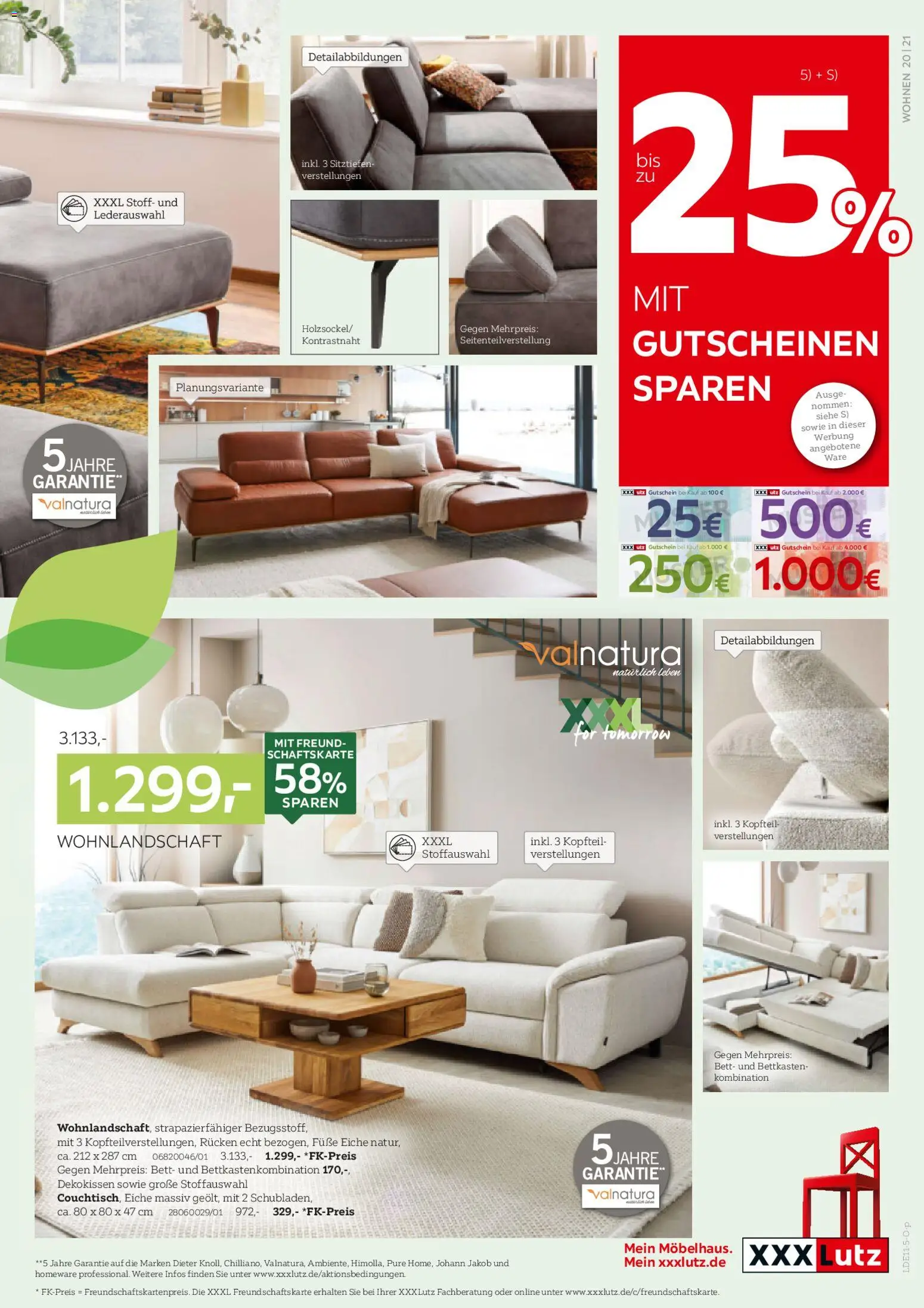 XXXL Lutz Polstermöbel-Testerinnen und -Tester gesucht! – gültig ab 26.10.2025 | Seite: 21 | Produkte: Wohnlandschaft, Bett