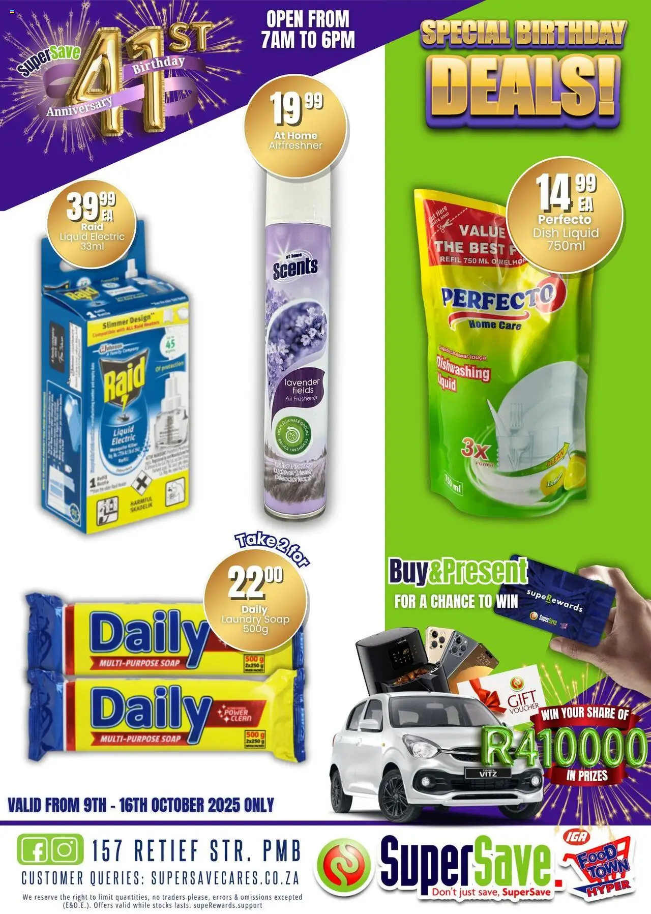 New Super Save catalogue – valid from 09.10.2025 | Page: 99 | Products: Air freshener, Soap, Lemon