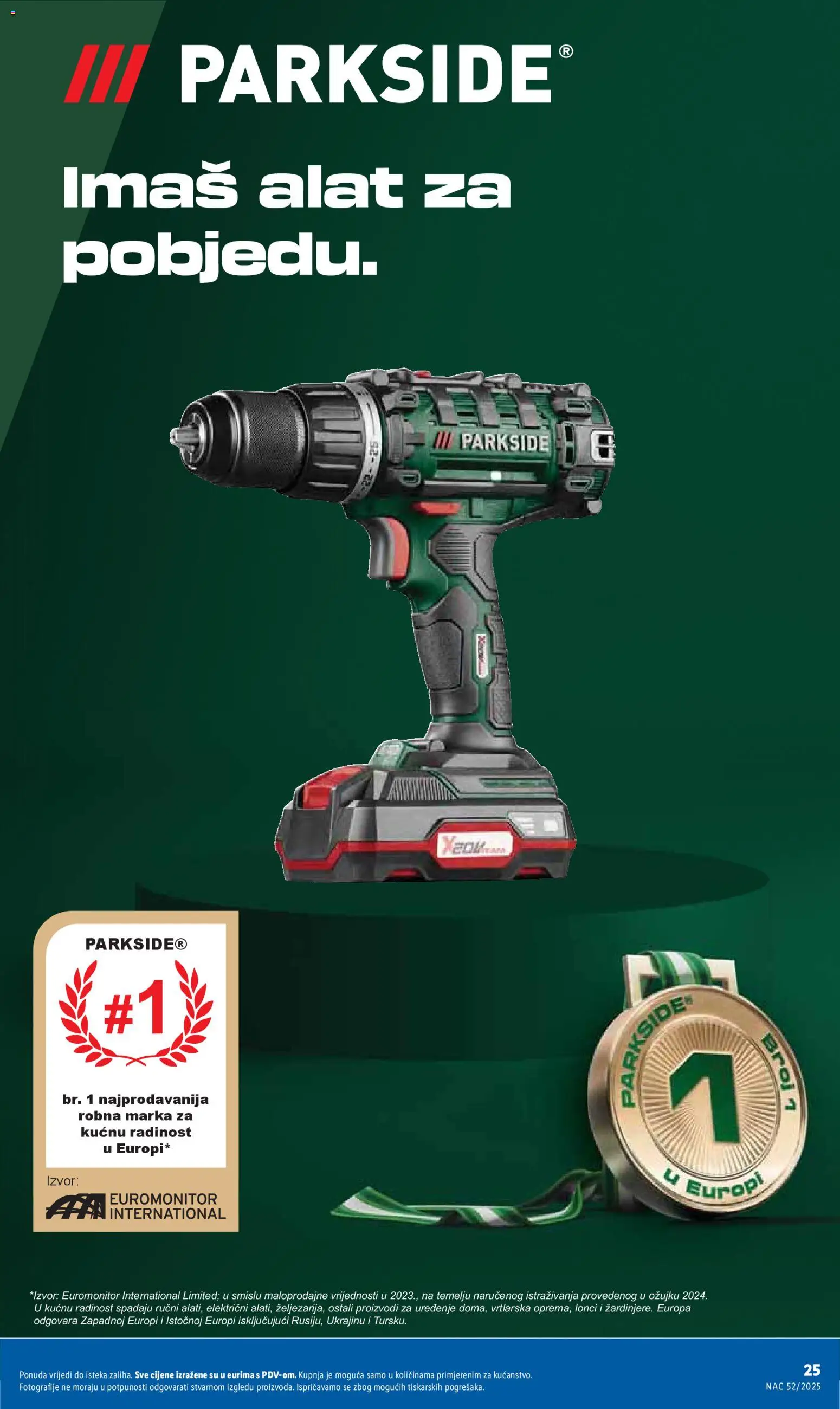 Lidl katalog | vrijedi od 27.12.2025 | Stranica: 25 | Proizvodi: Alat, Parkside