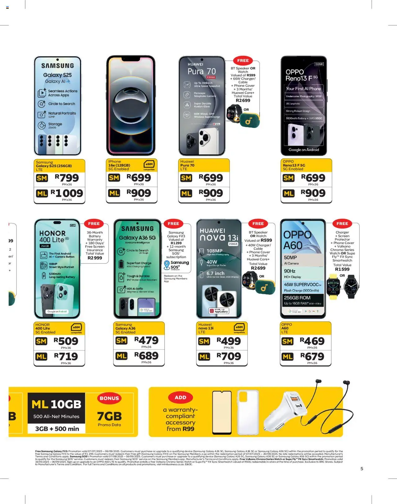 MTN Business Deals │ valid from 07.08.2025 | Page: 5 | Products: Watch, Camera, Speaker, Battery