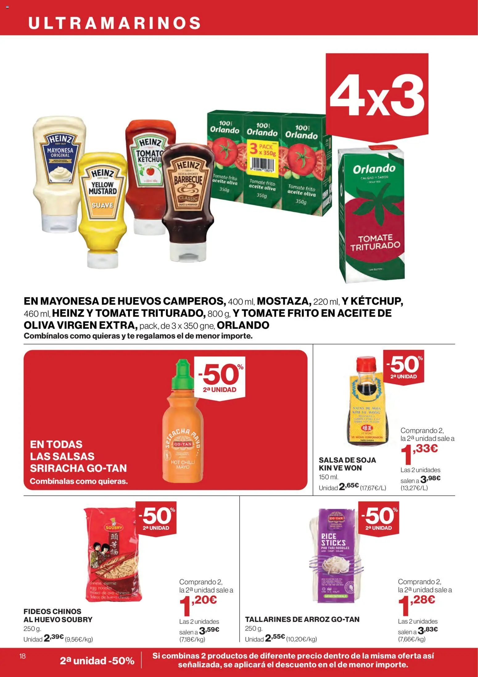 Supercor Canarias │ válido desde el 07.01.2026 | Página: 18 | Productos: Fideos, Té, Aceite de oliva, Οθόνη προβολής