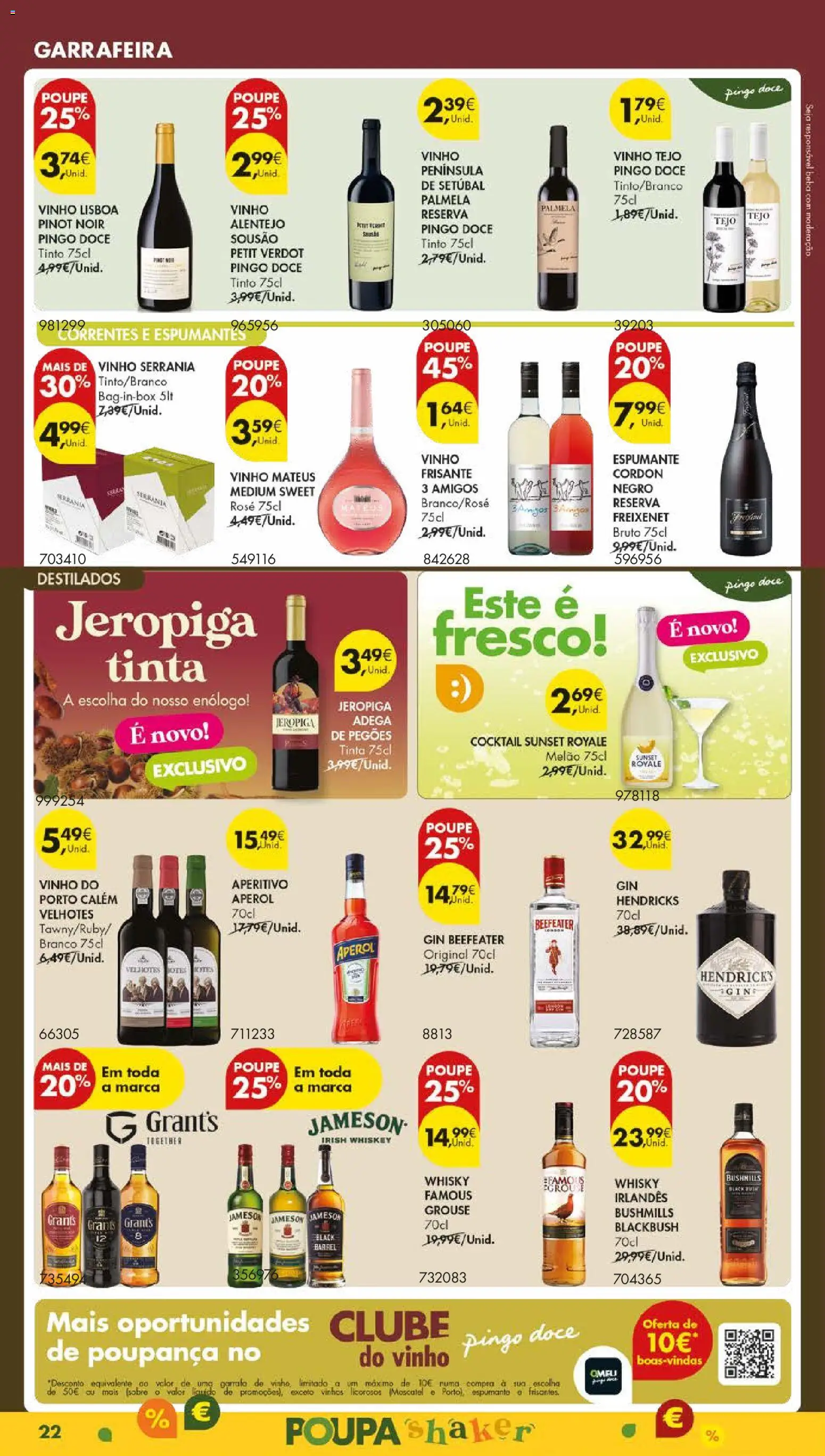 Pingo Doce folheto │ válido de 28.10.2025 | Página: 24 | Produtos: Espumante, Vinho, Gin, Melão