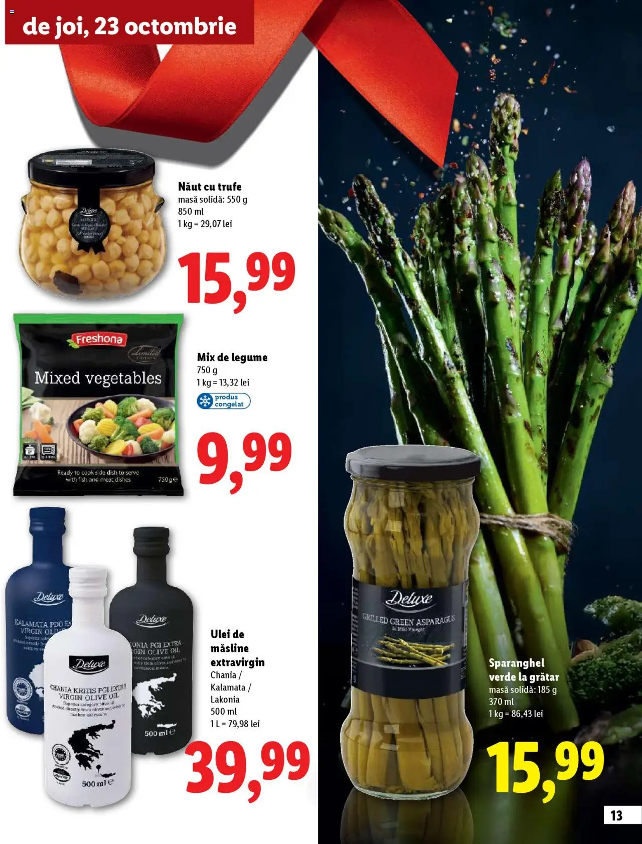 Noul catalog Lidl – valabil de la 23.10.2025 | Pagină: 13 | Produse: Grătar, Masă, Măsline, Ulei