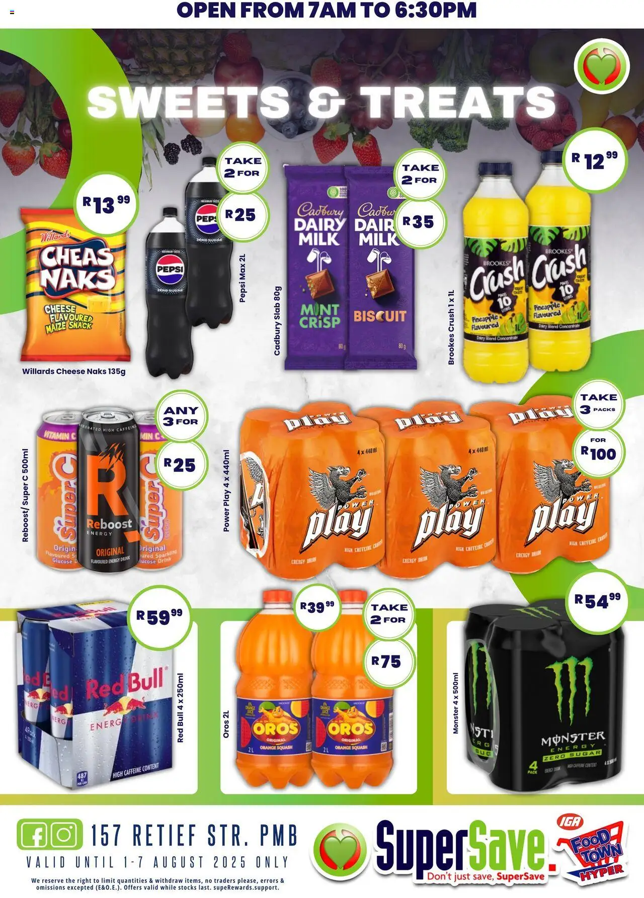 Super Save Specials │ valid from 01.08.2025 | Page: 12 | Products: Silla apilable, Sweets, Cheese, Sugar